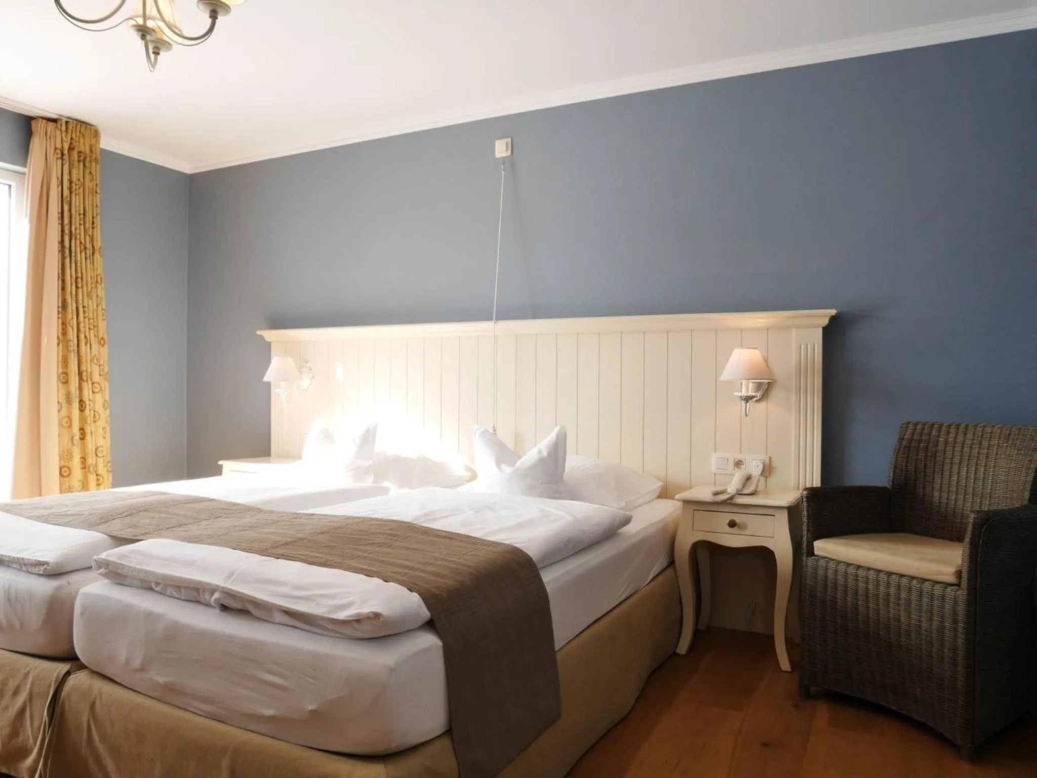 Bed in Hotel Eifelland