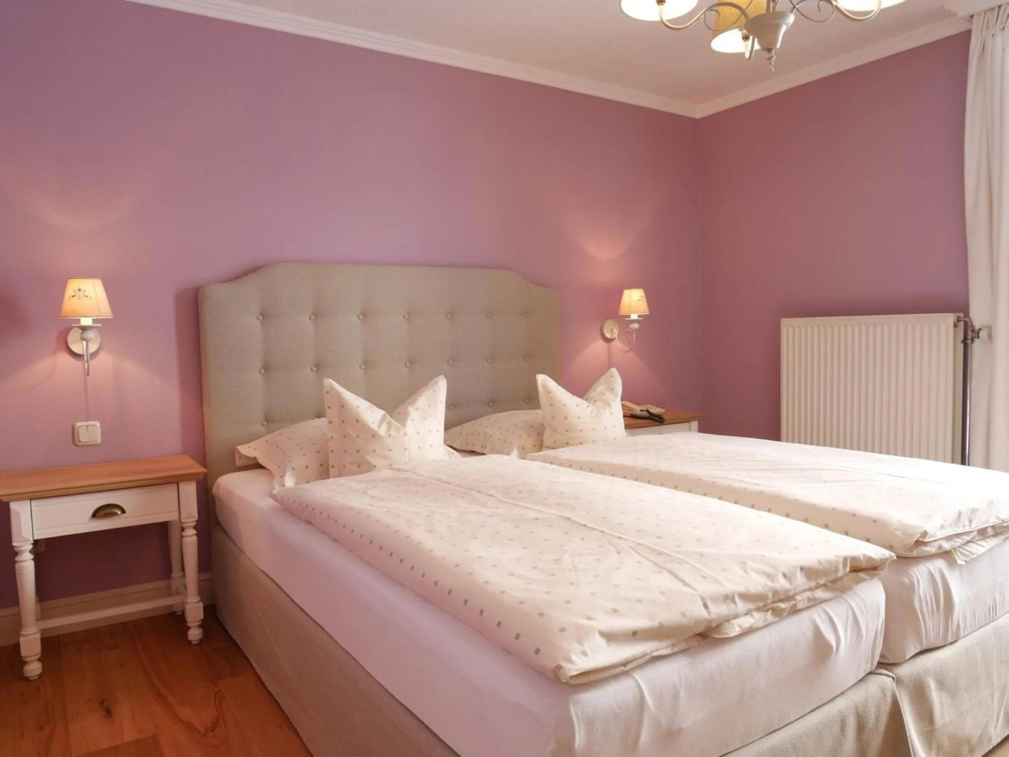 Bed in Hotel Eifelland