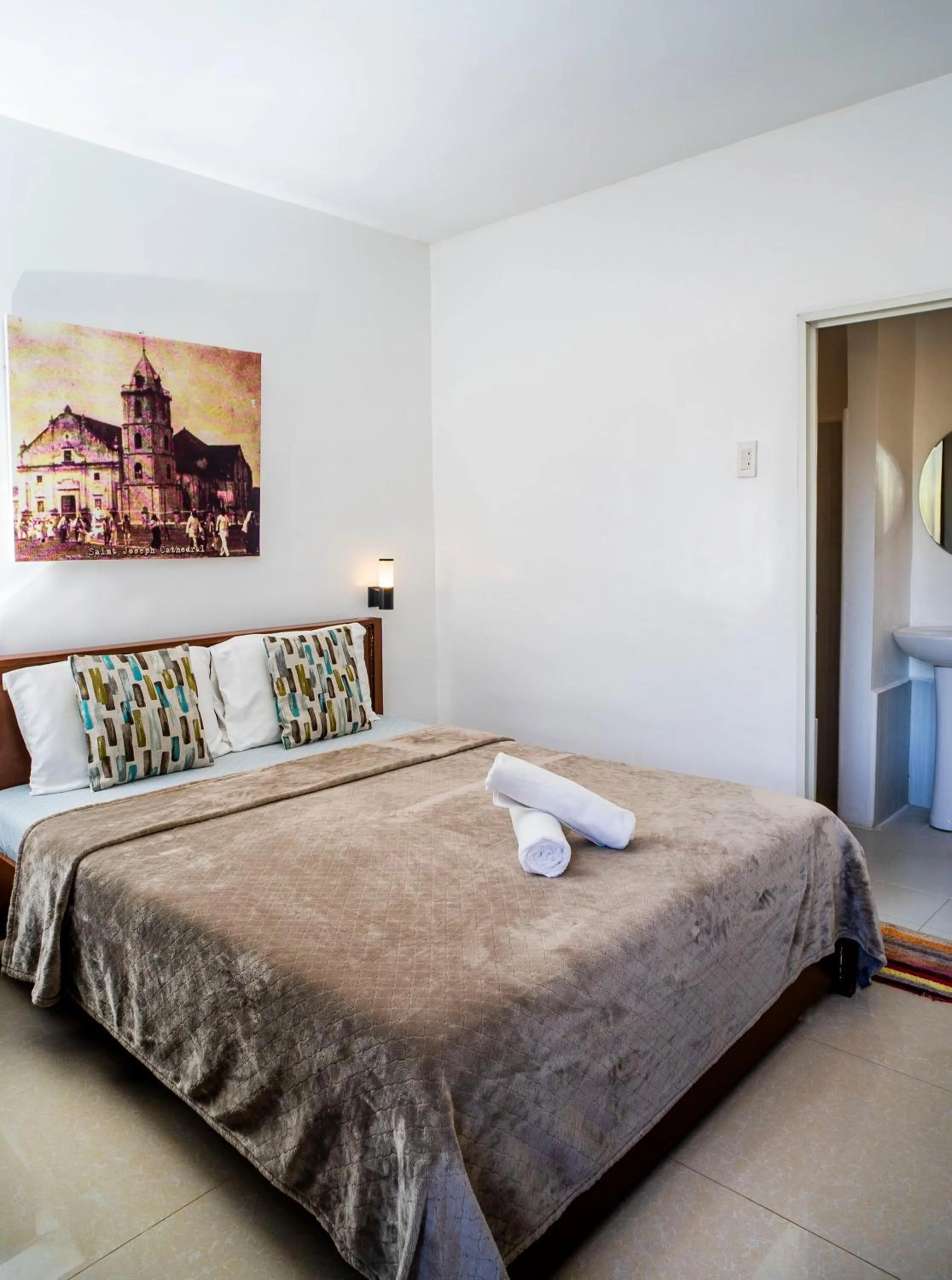 Bed in Panglao Village Court Apartment Stay Inn