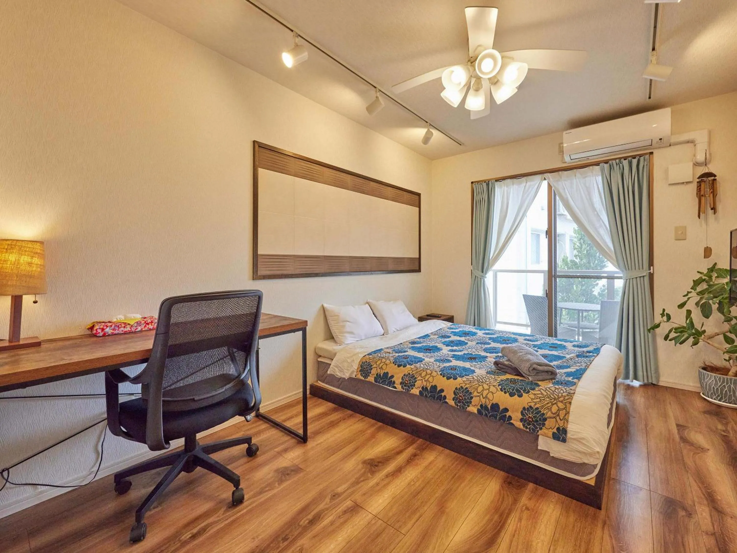 Bed in Yukurina Resort Okinawa