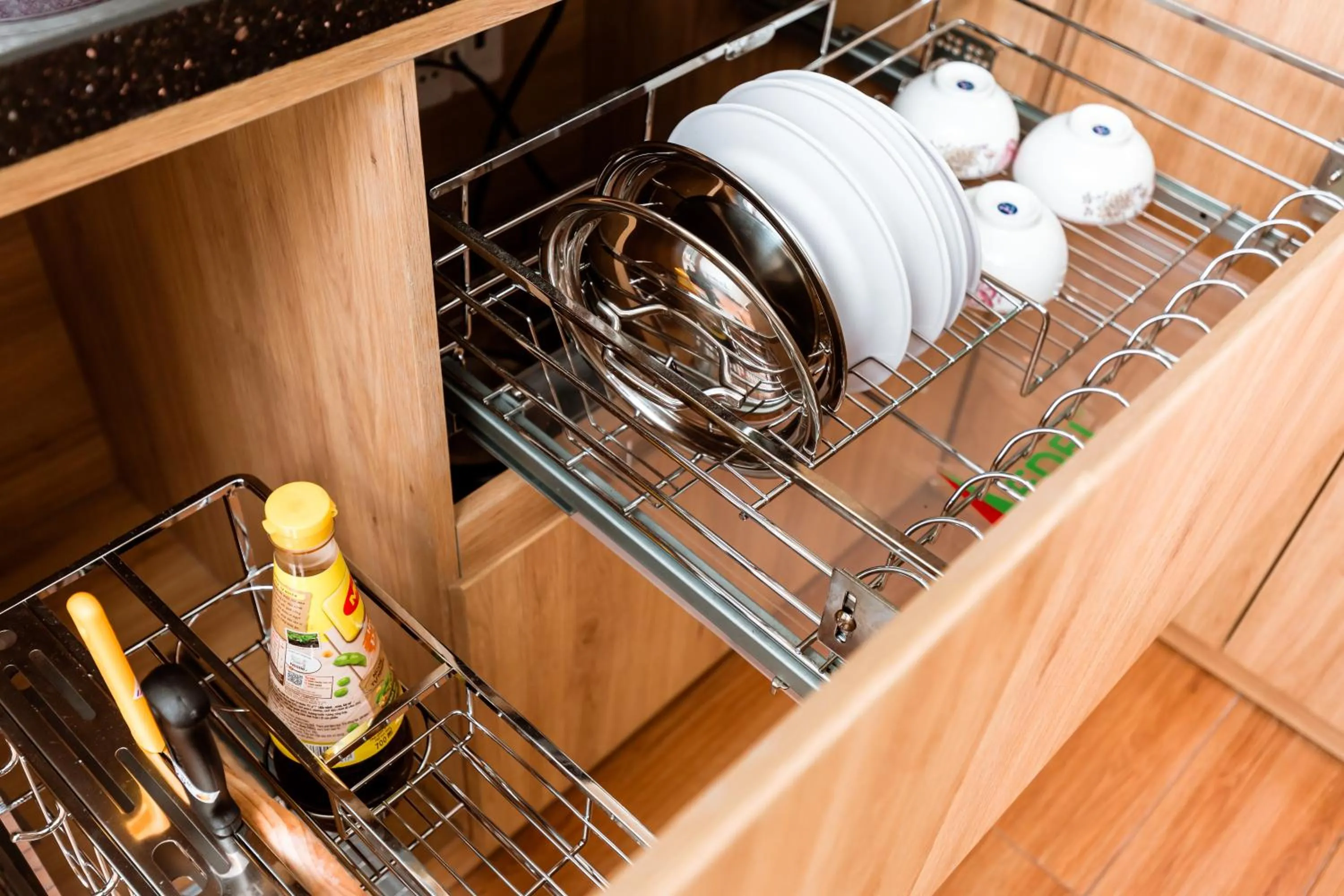 Kitchen or kitchenette in AQUA Seaview Hotel