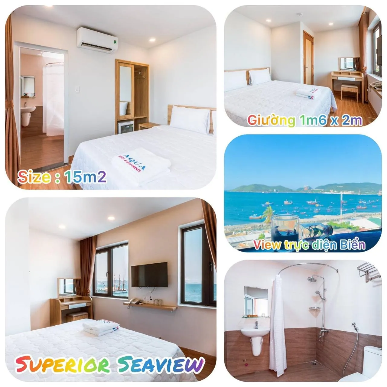 Bedroom, Bed in AQUA Seaview Hotel