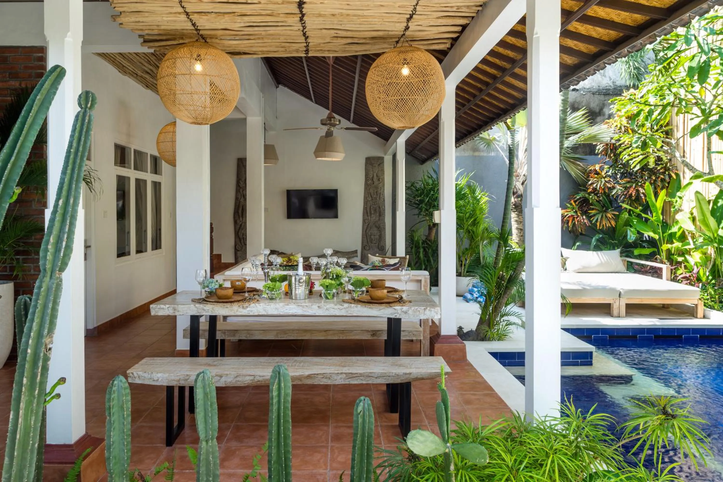 Garden in Smiling Cactus Villas Seminyak