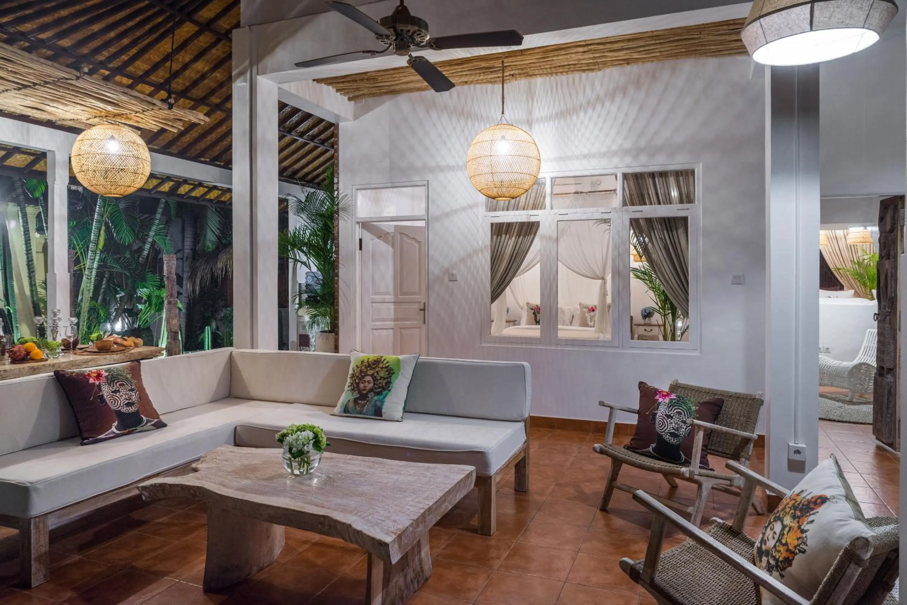 Living room in Smiling Cactus Villas Seminyak