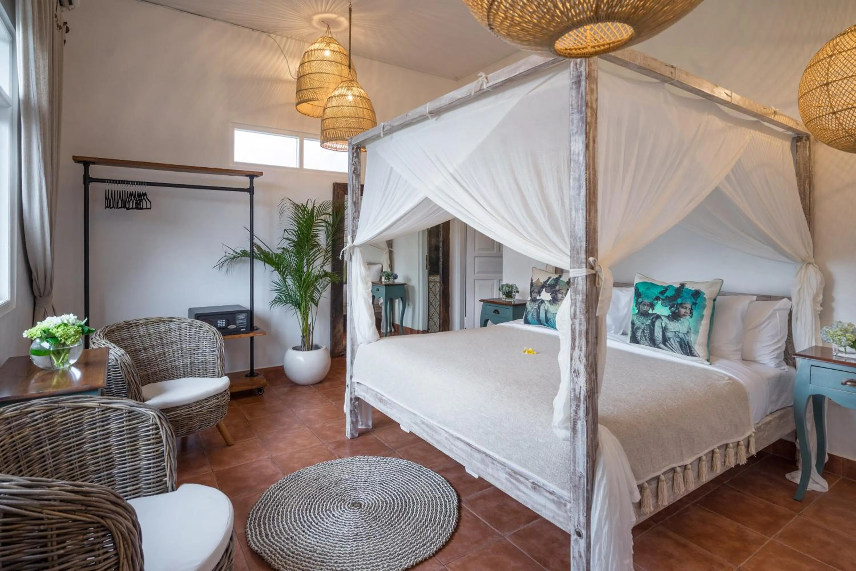 Bed in Smiling Cactus Villas Seminyak