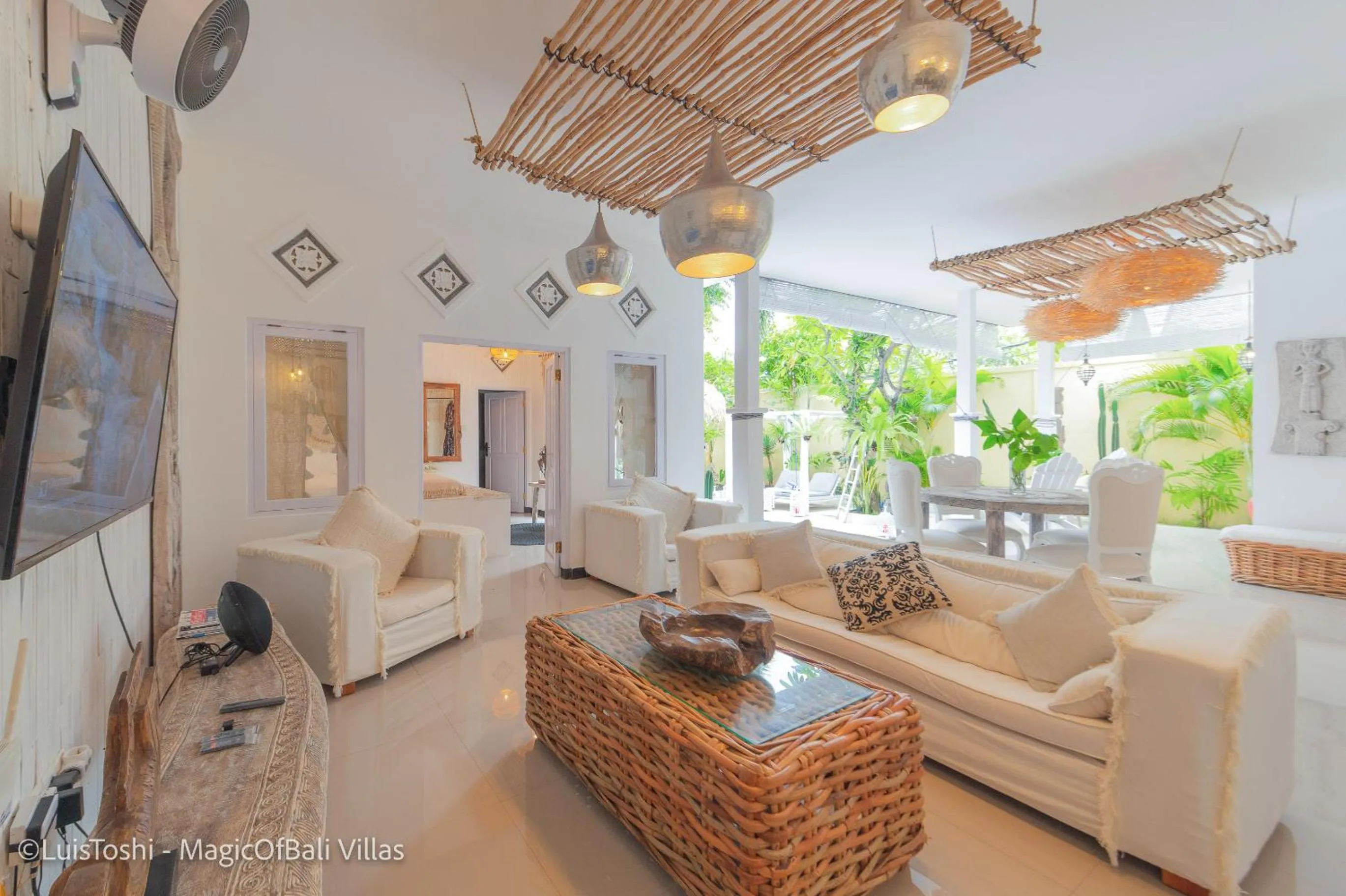 Living room in Smiling Cactus Villas Seminyak