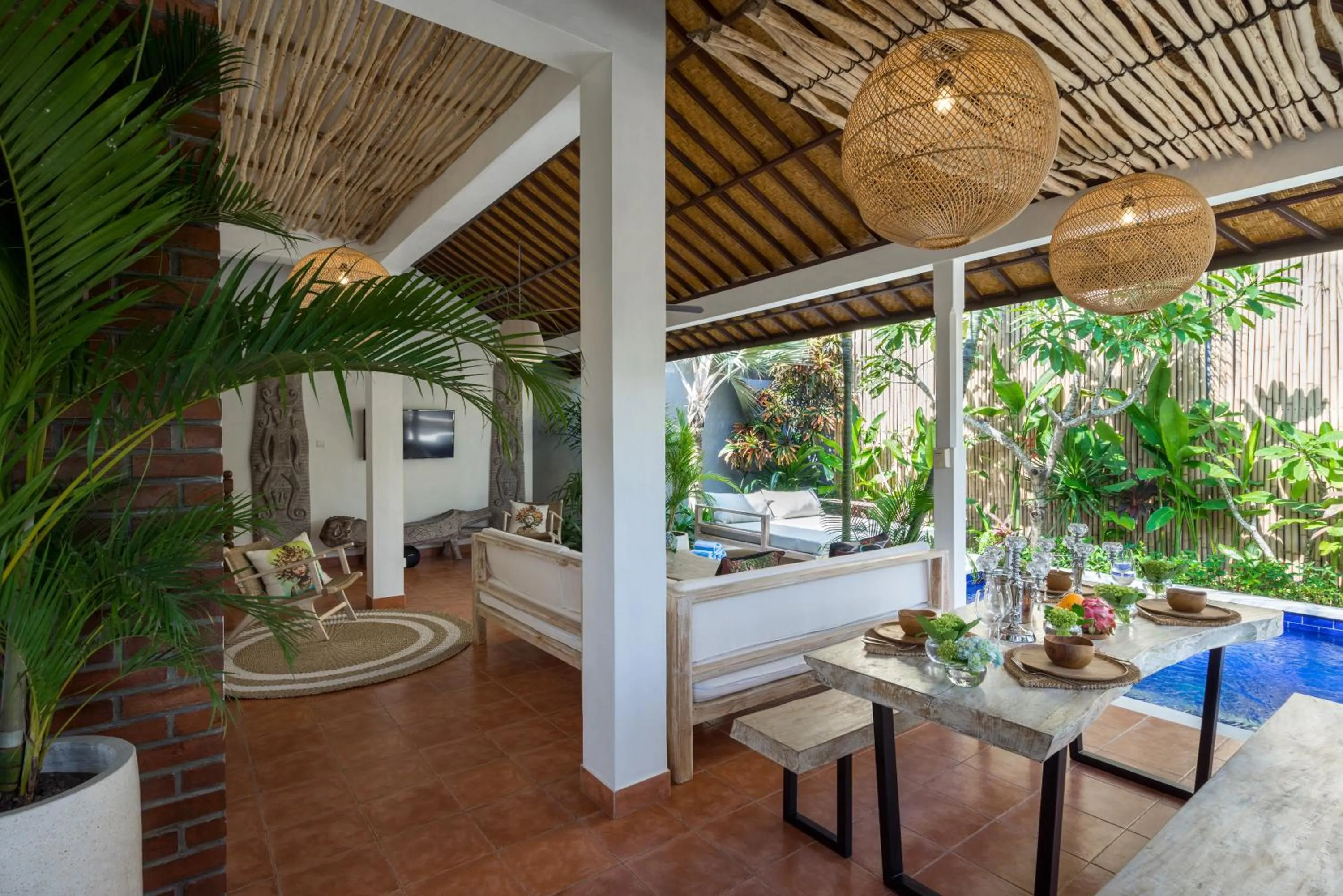 Patio in Smiling Cactus Villas Seminyak