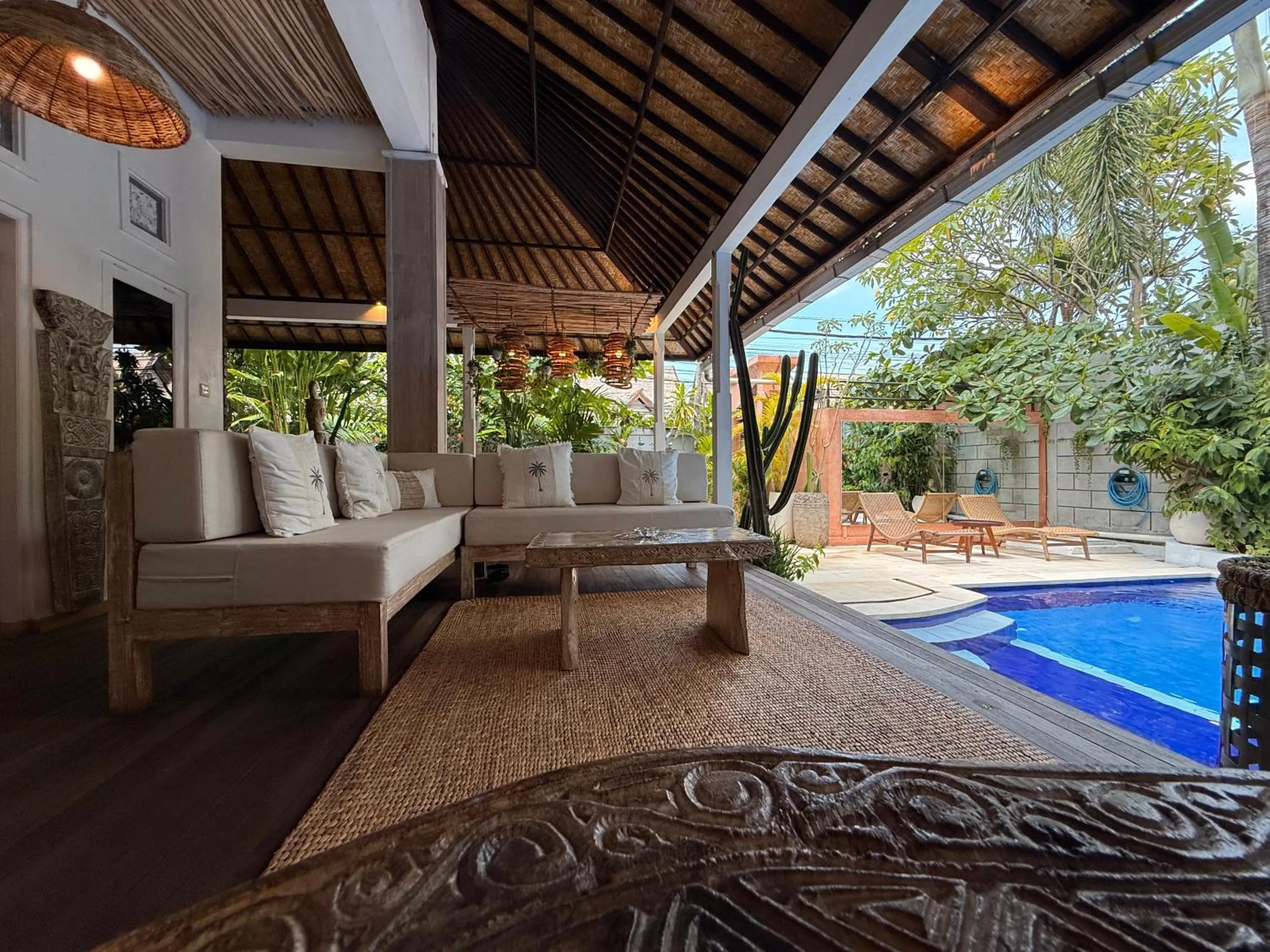 Patio in Smiling Cactus Villas Seminyak