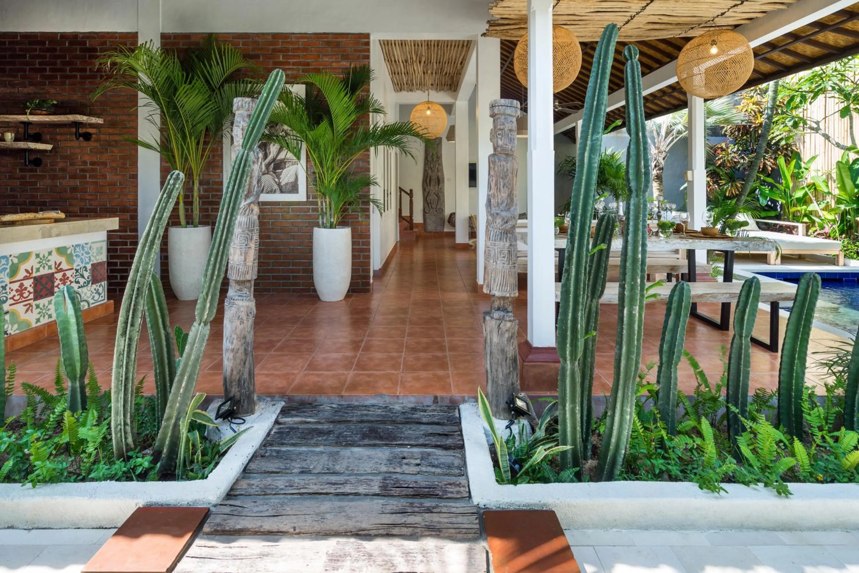 Garden in Smiling Cactus Villas Seminyak