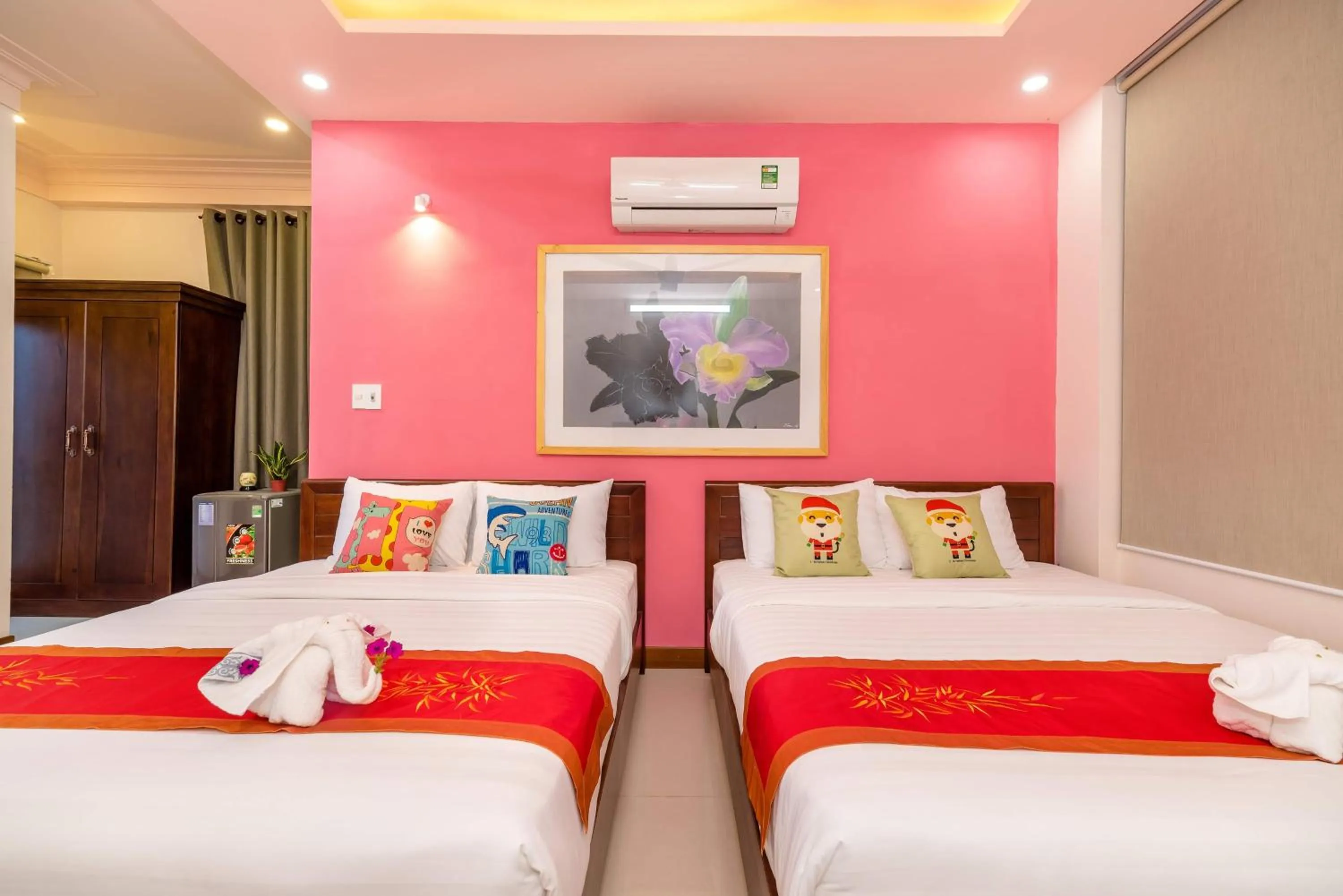 Bed in Luna Rossa Villa