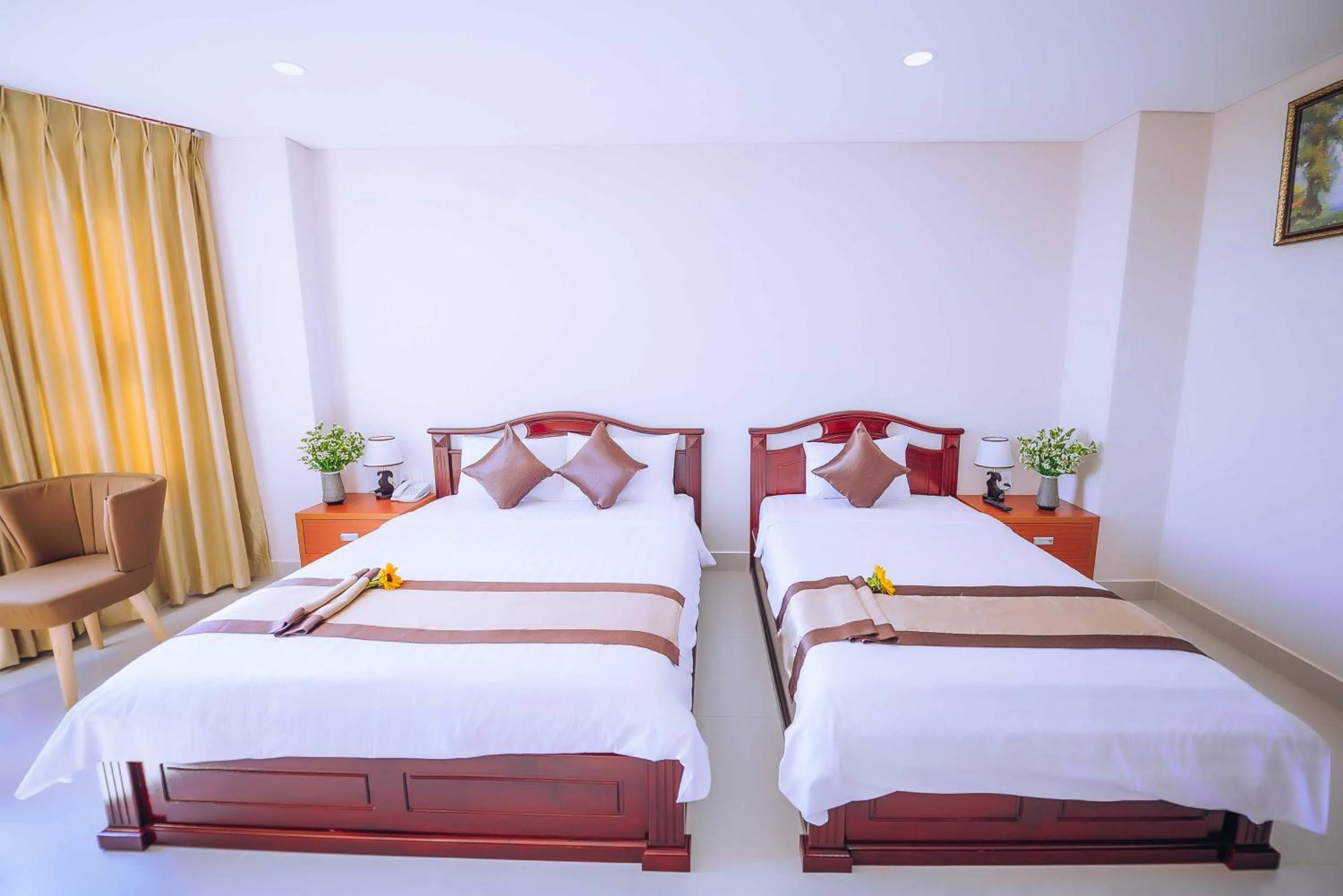 Bed in Victory Hotel Tây Ninh