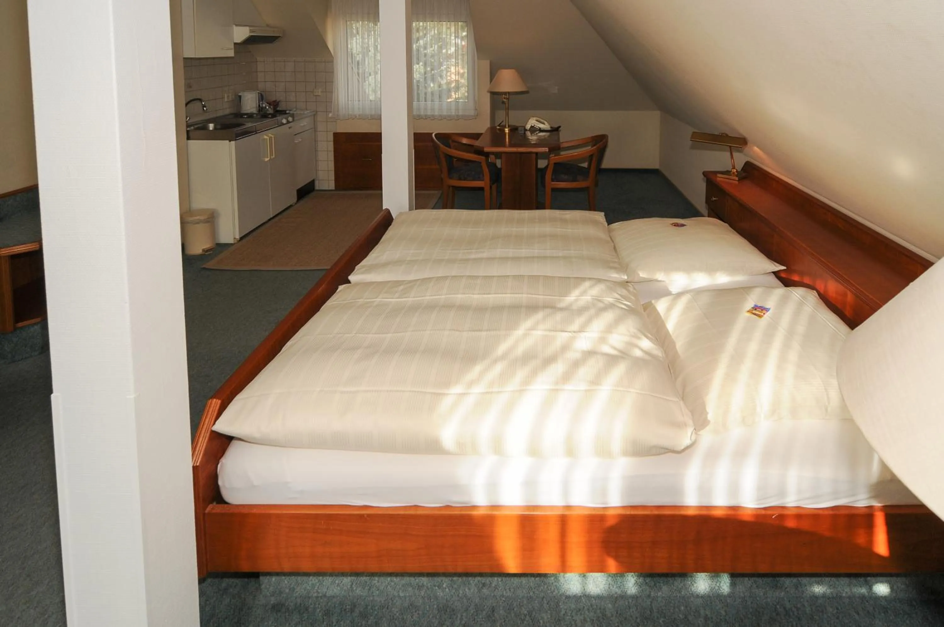 Bed in Alfa Apartment Hotel