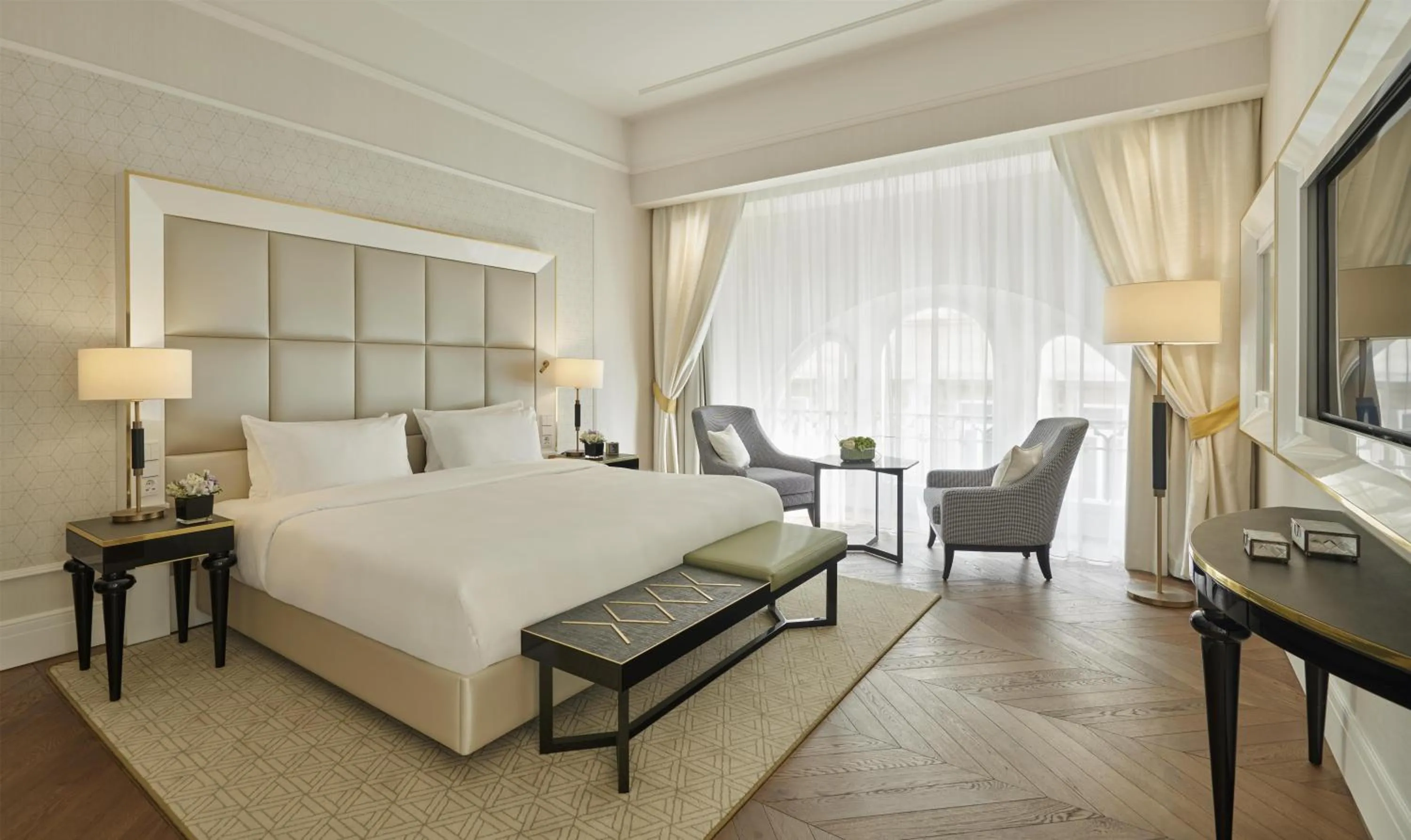 Photo of the whole room, Bed in Párisi Udvar Hotel Budapest, part of Hyatt