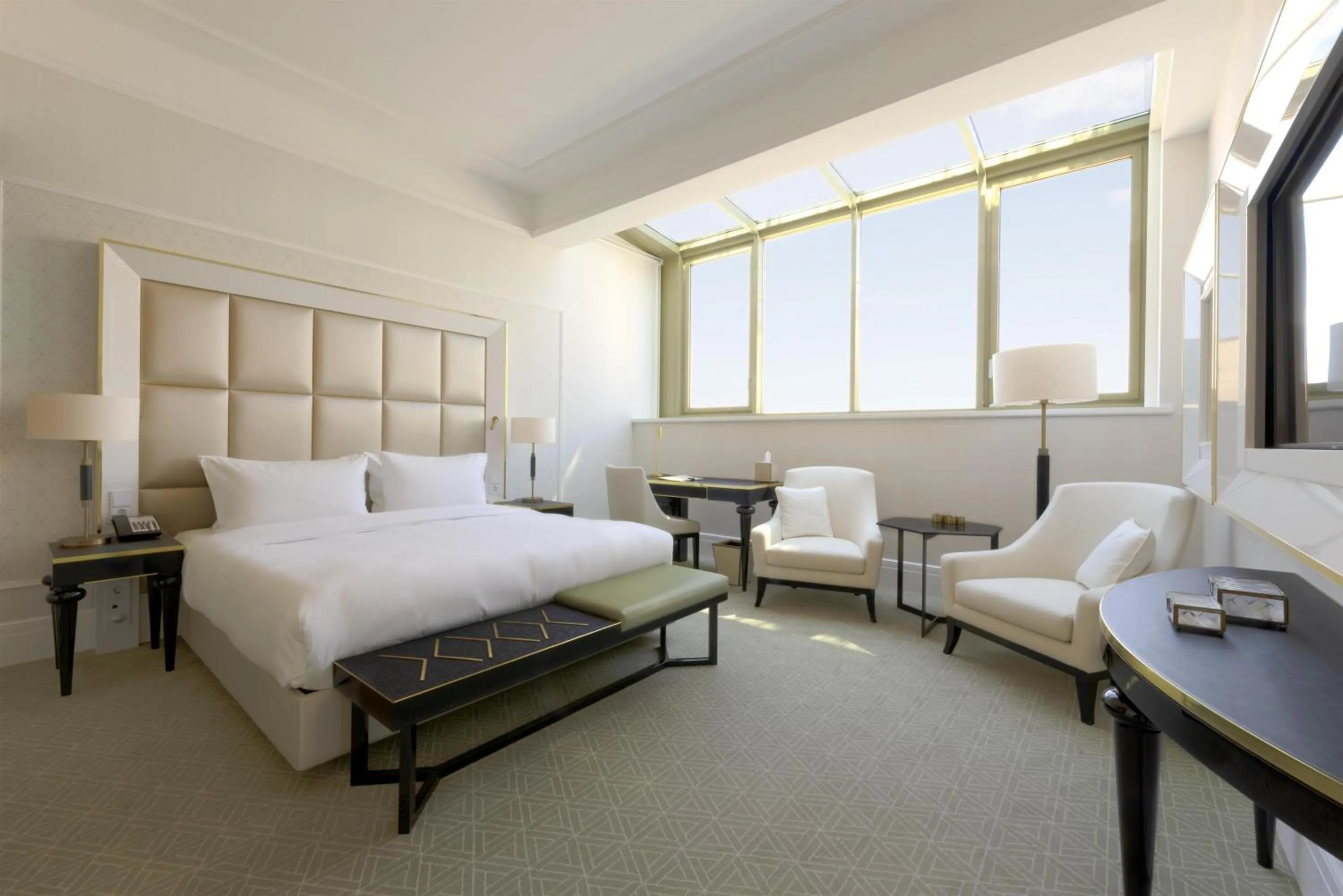 Bedroom, Bed in Párisi Udvar Hotel Budapest, part of Hyatt