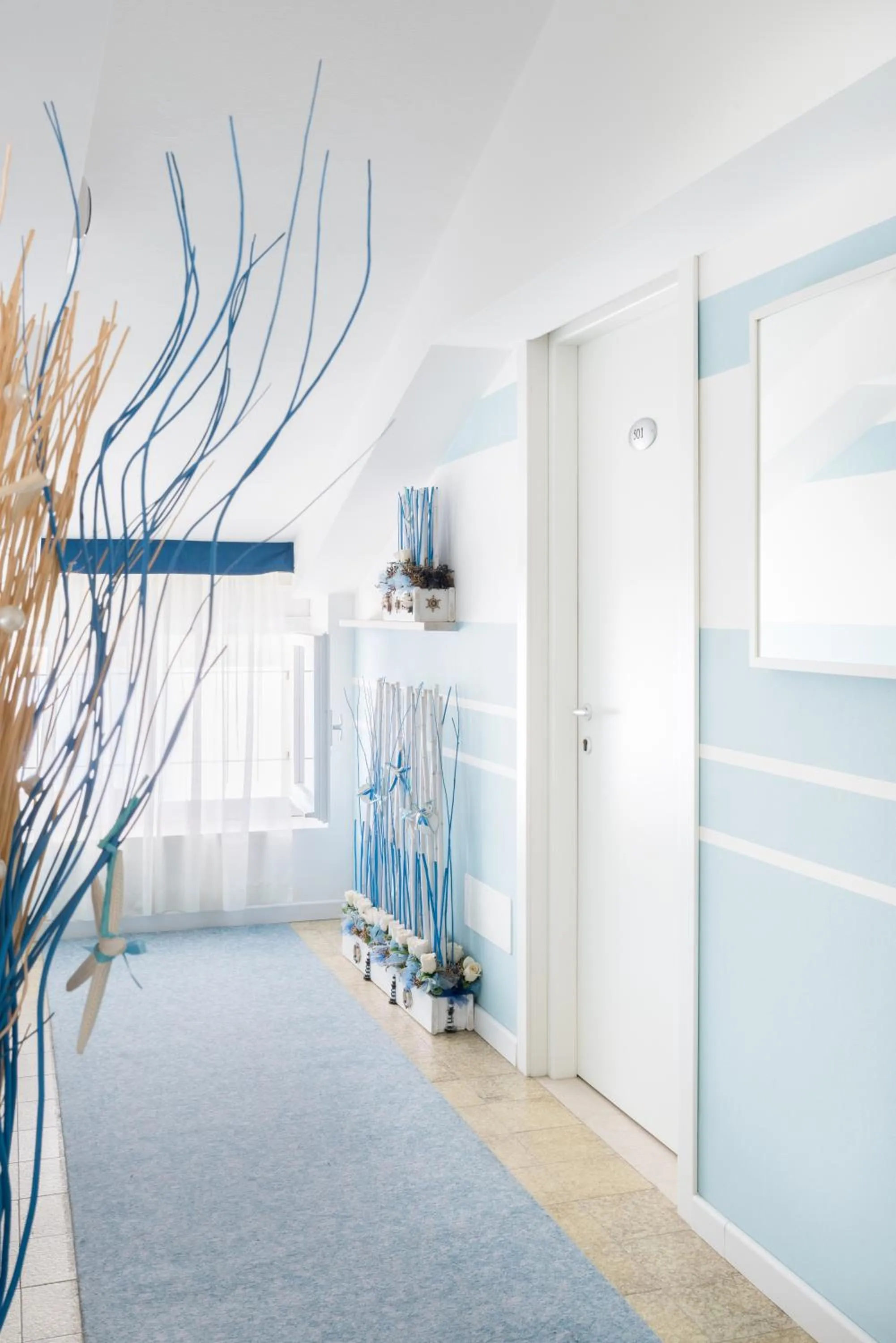 Decorative detail, Bed in Hotel Donegal