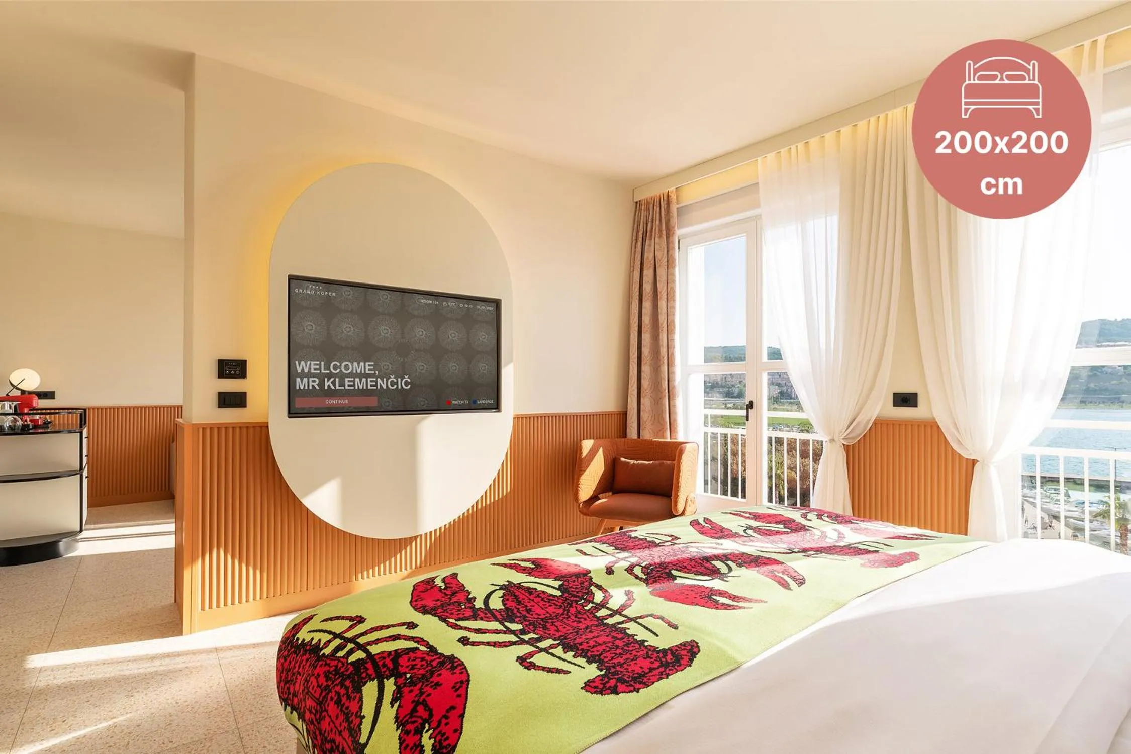 TV and multimedia, Bed in Hotel Grand Koper