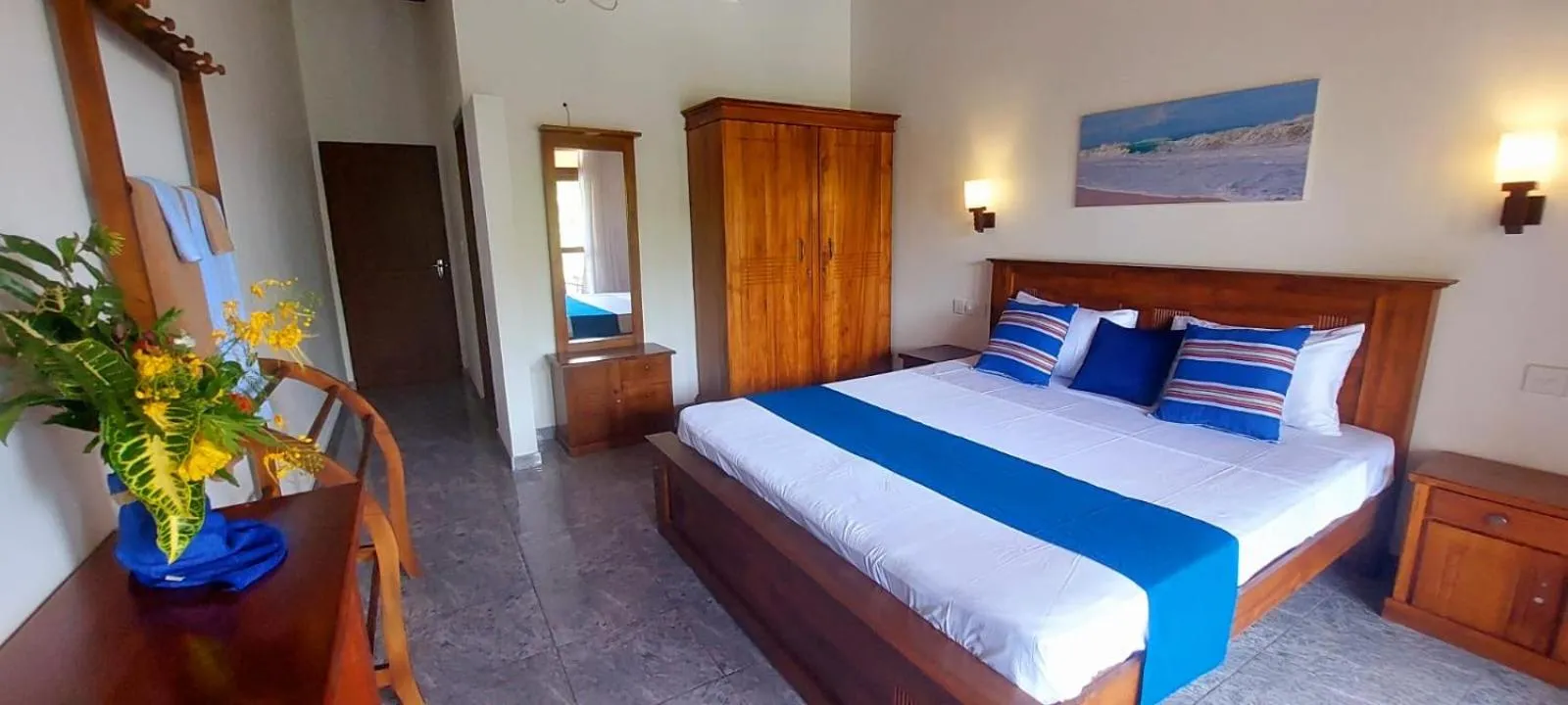 Bed in Turtle Paradise Villa
