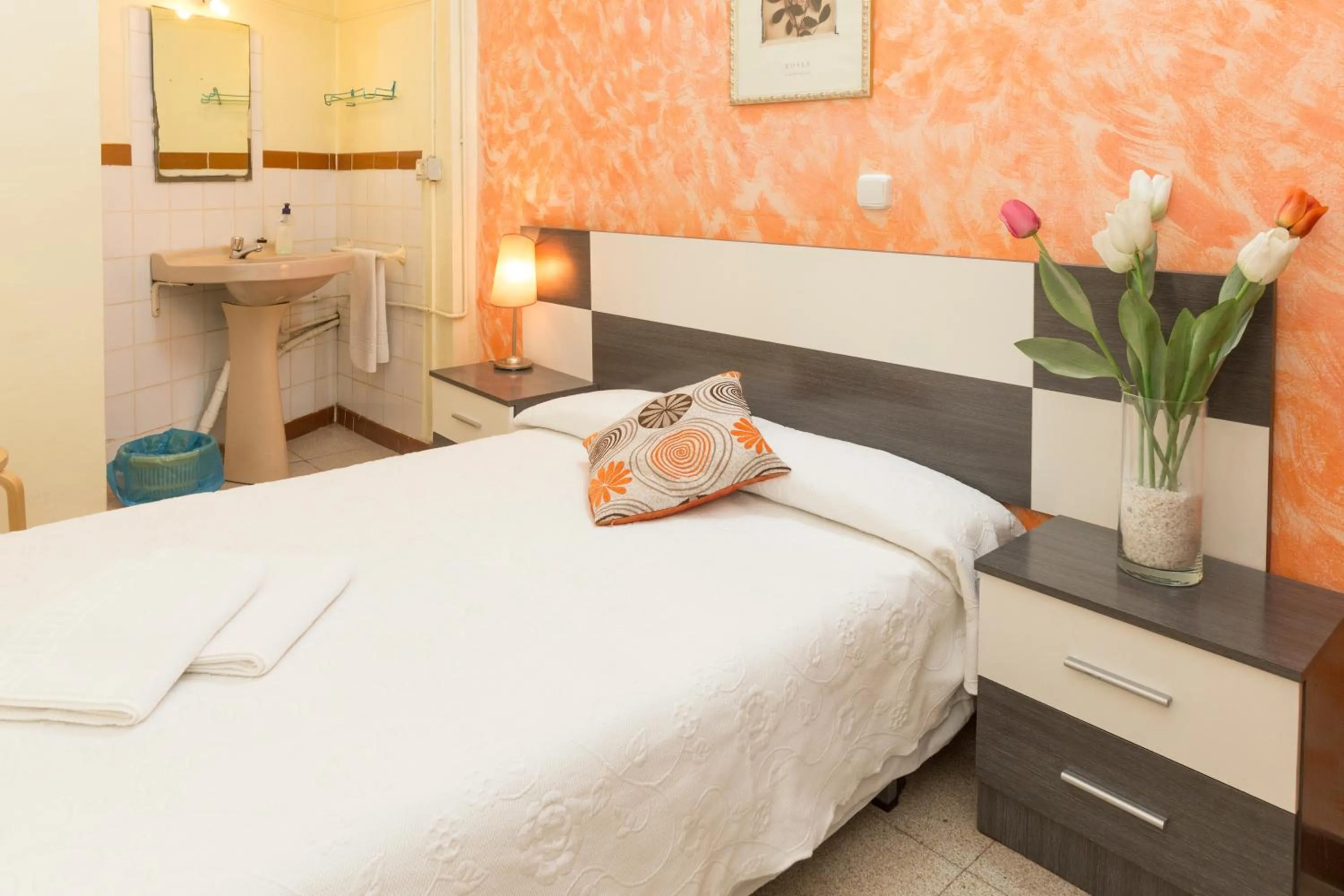 Bed in Pensión Dani