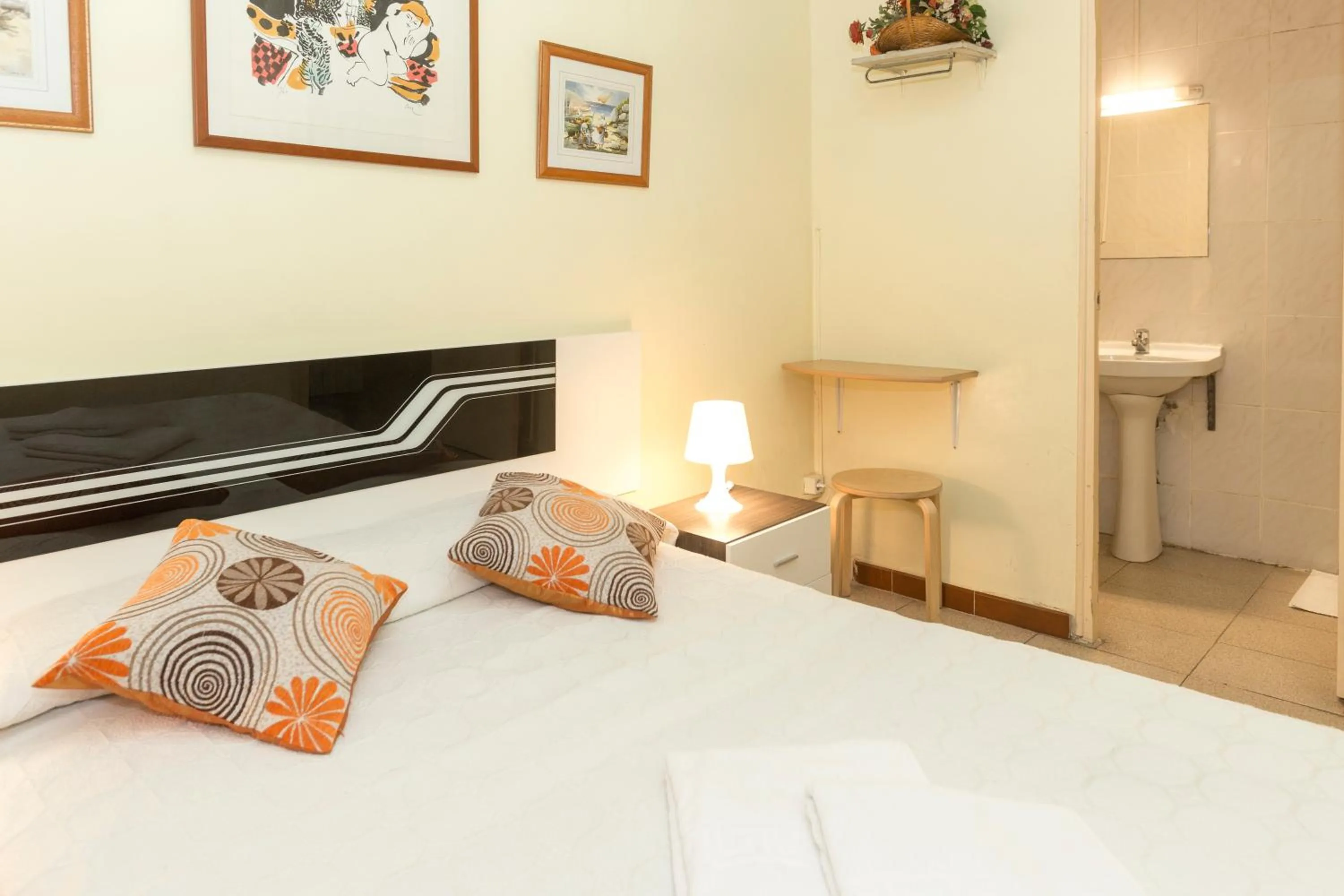 Bed in Pensión Dani