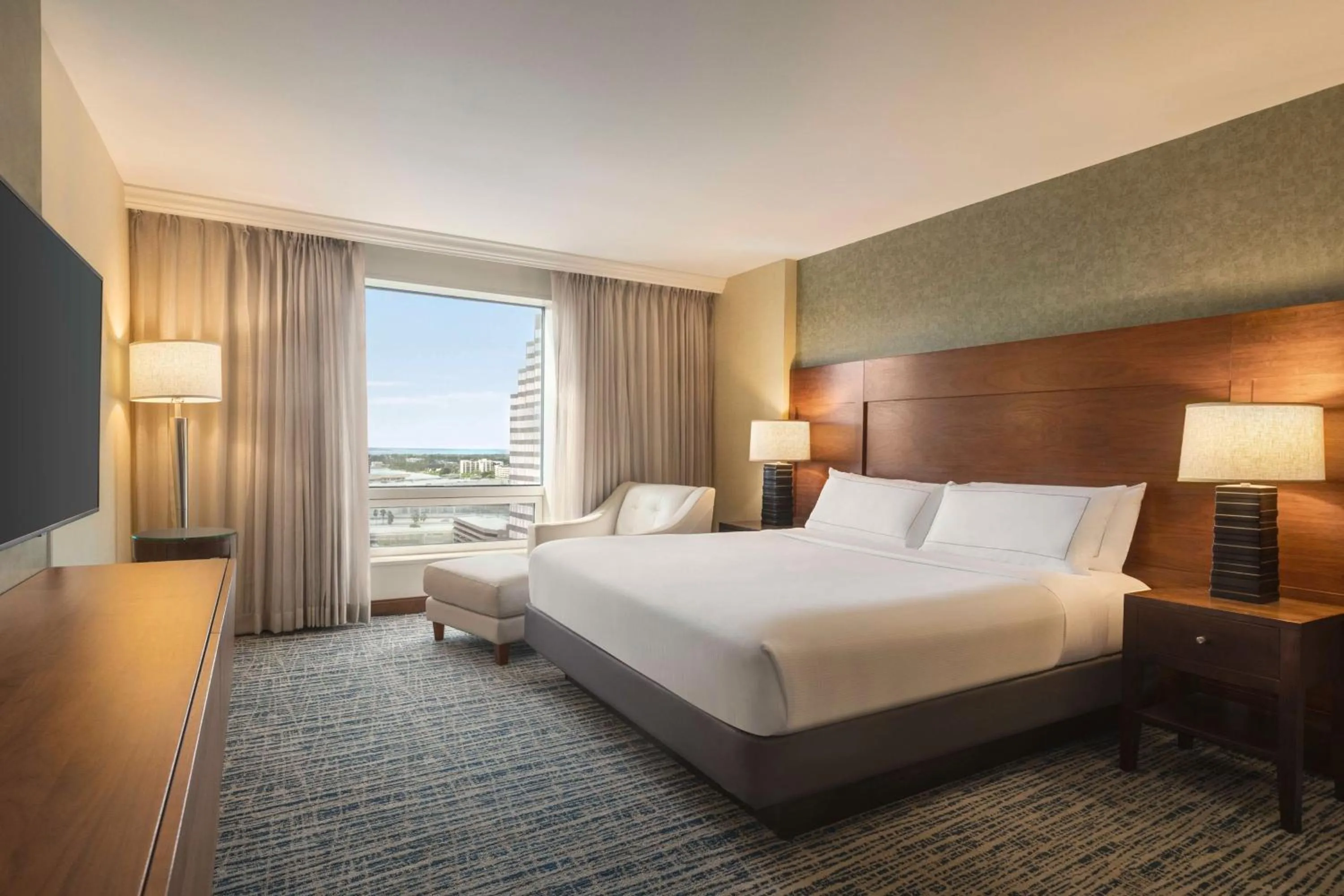 Living room, Bed in Hilton Tampa Downtown