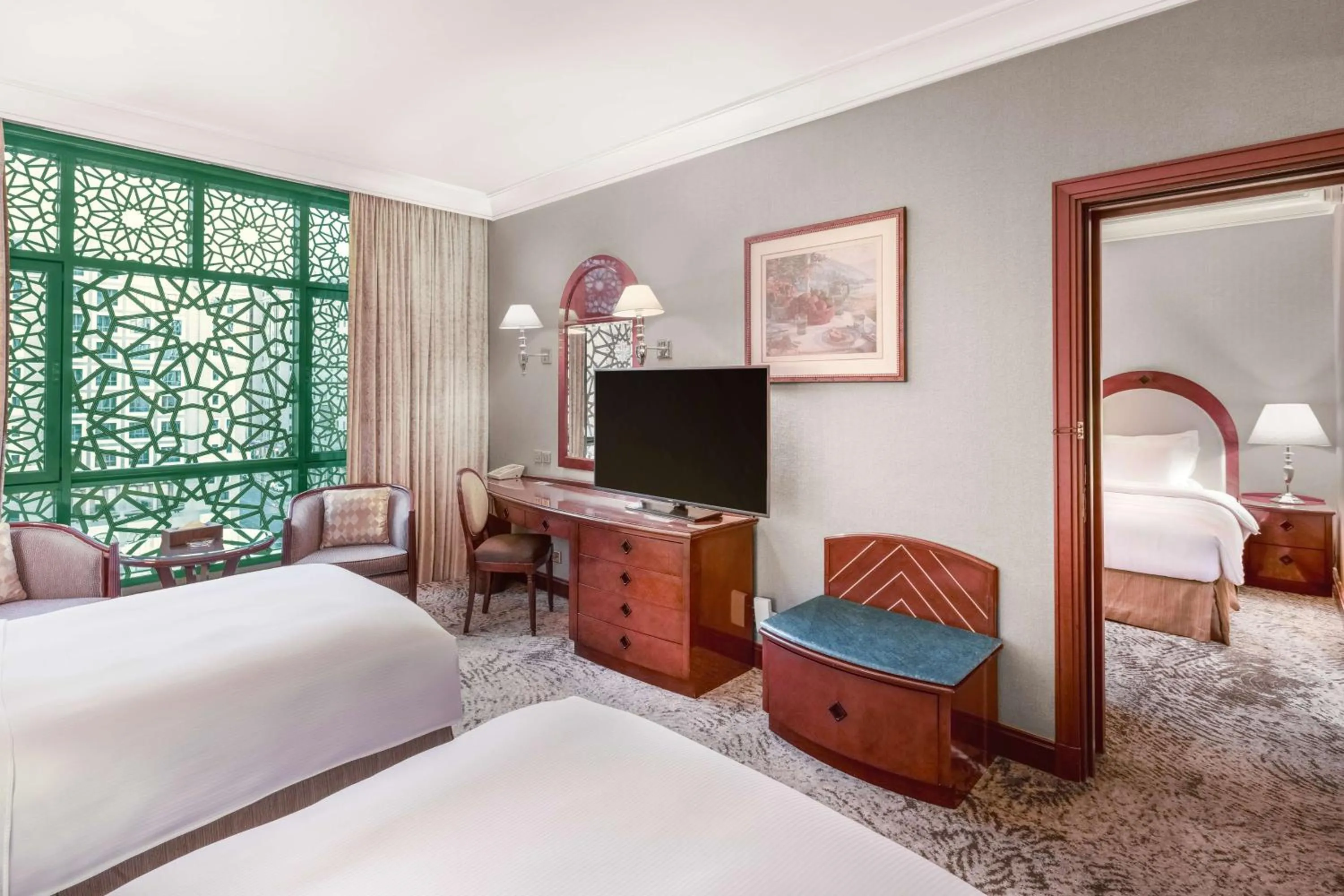 Bedroom, Bed in Madinah Hilton Hotel