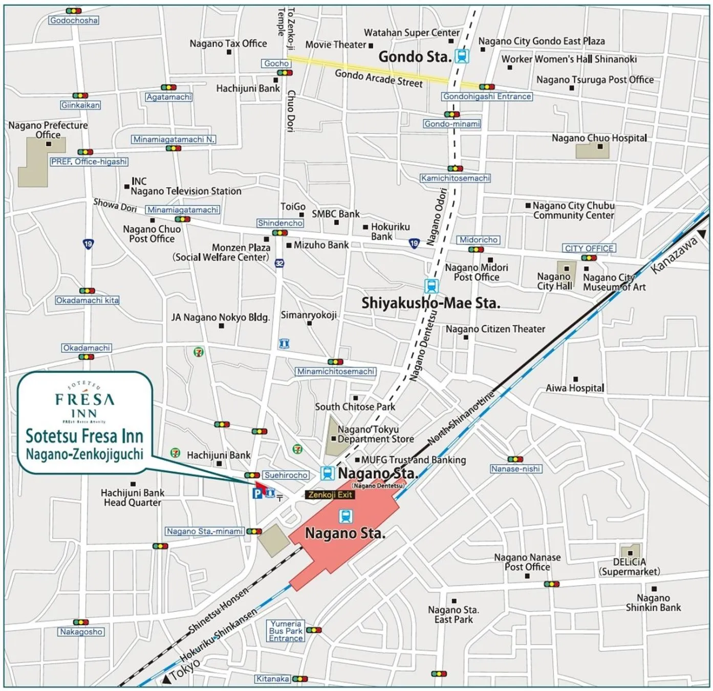 Sotetsu Fresa Inn Nagano-Zenkojiguchi