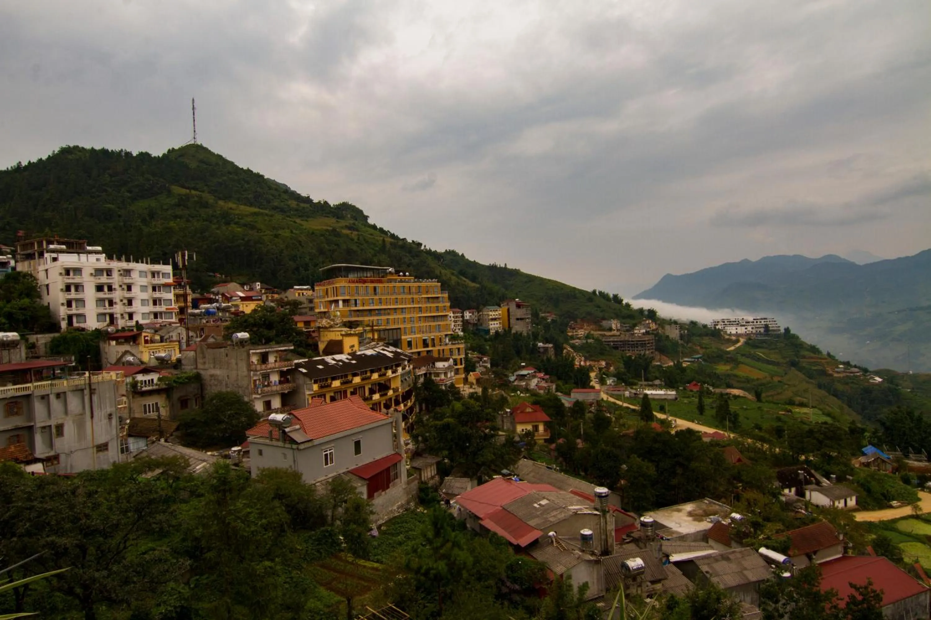 Bird's eye view in Sapa Unique Hotel