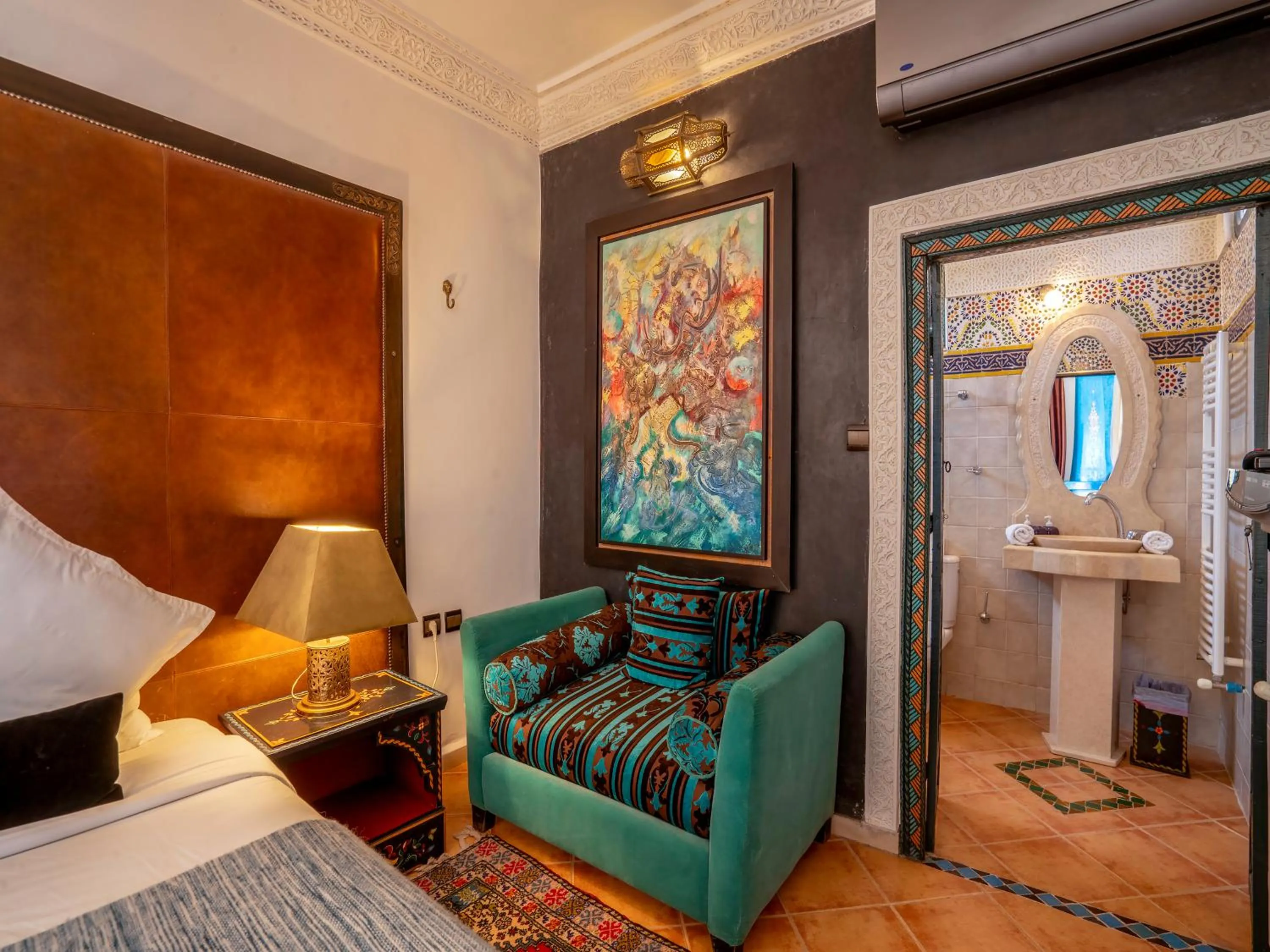 Bed in Clé De Sol Riad & SPA