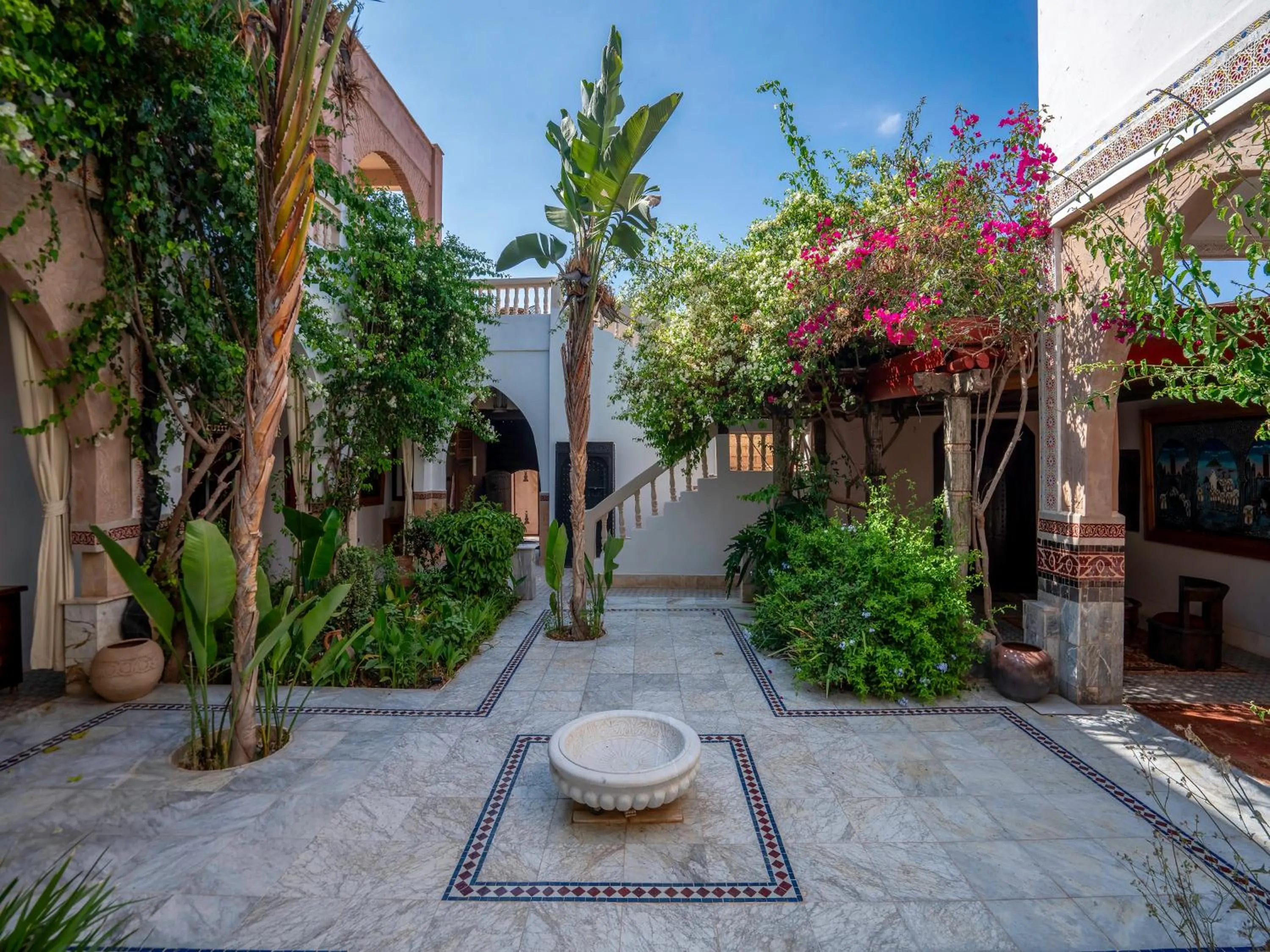 Patio in Clé De Sol Riad & SPA