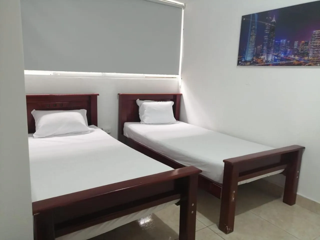 Bed in Hotel Sol del Estadio