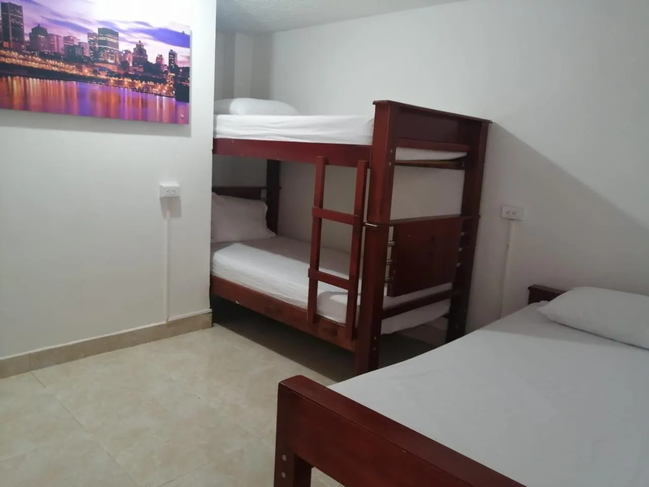 Bed in Hotel Sol del Estadio