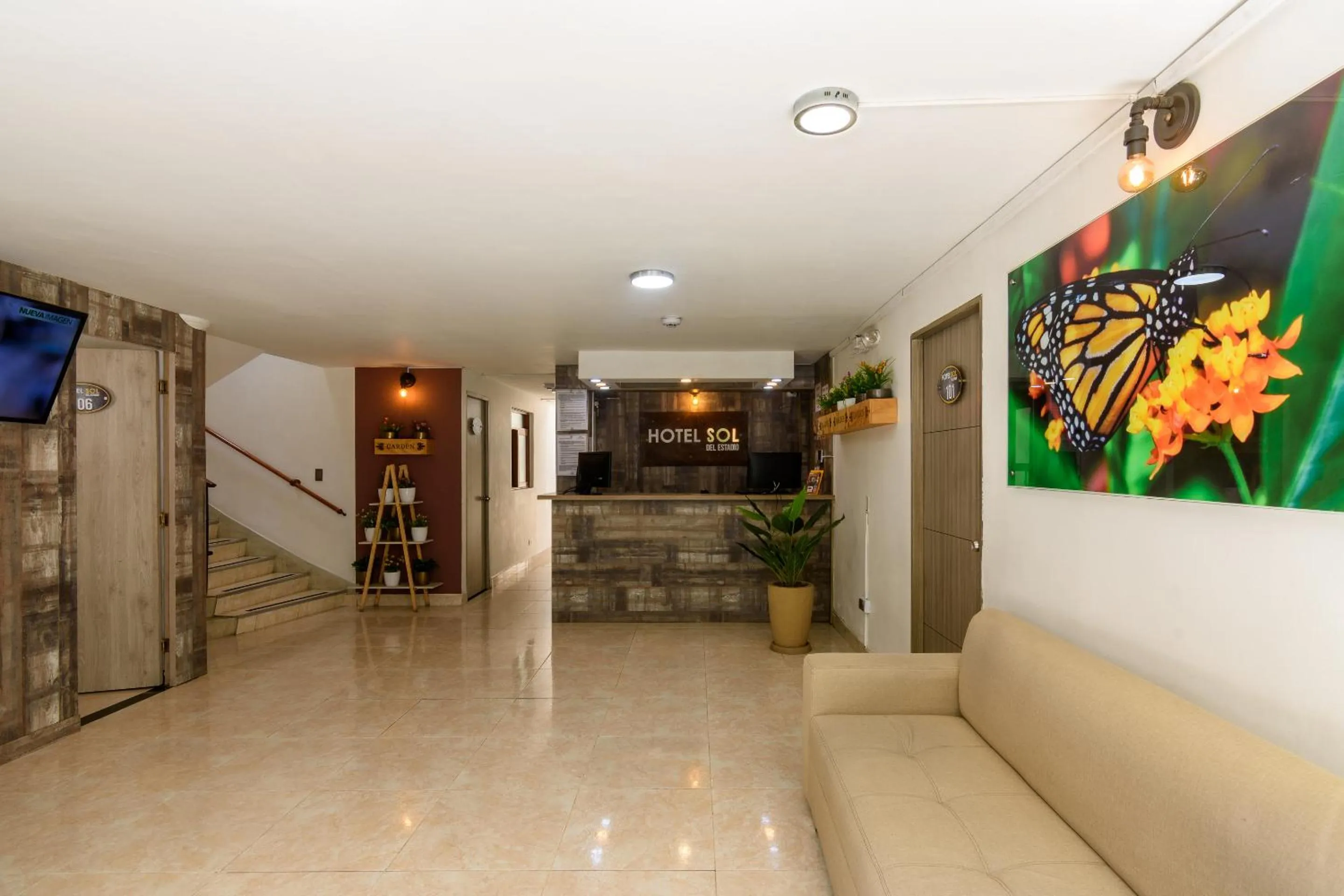 Lobby or reception in Hotel Sol del Estadio