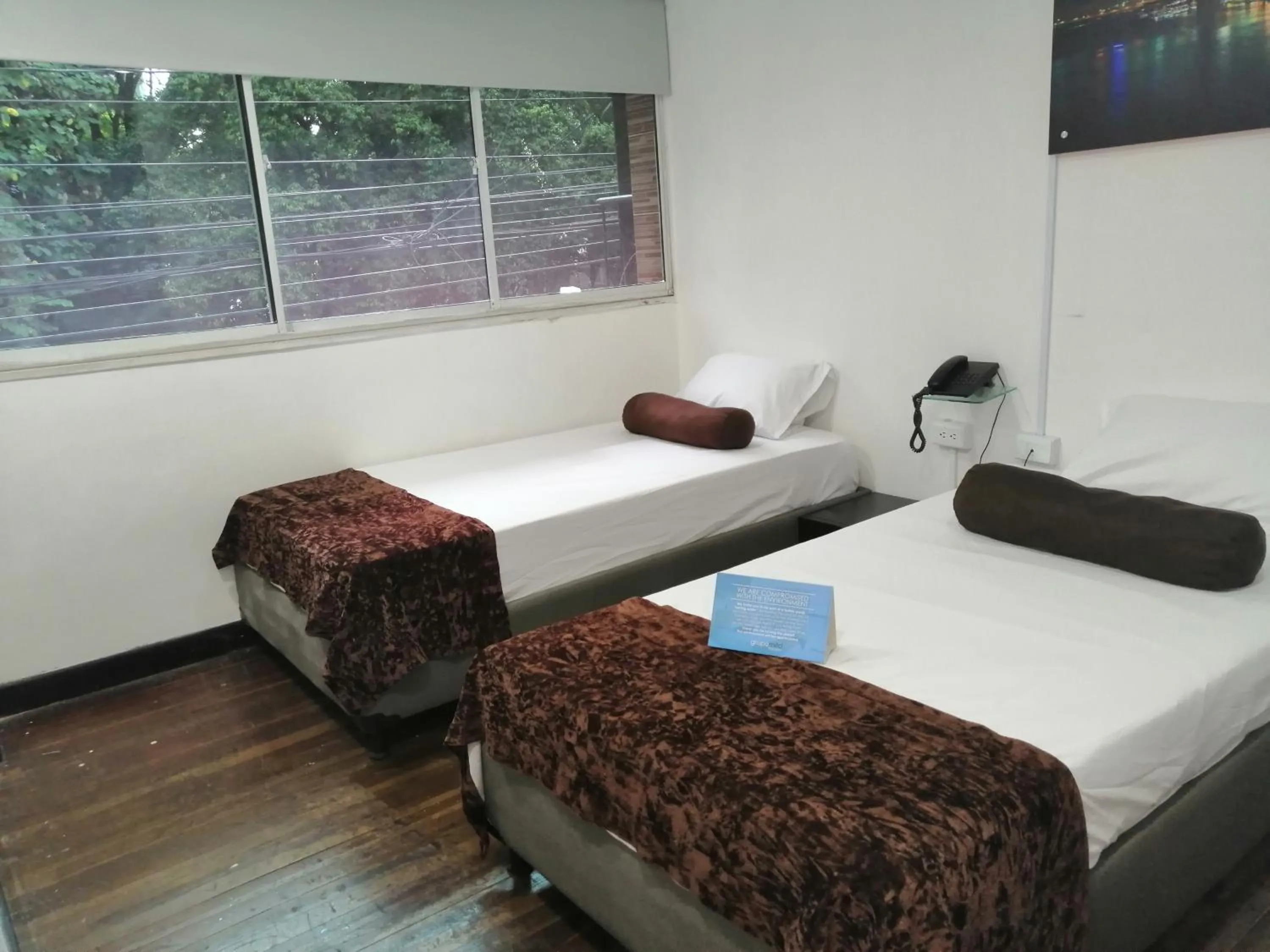 Bed in Hotel Sol del Estadio