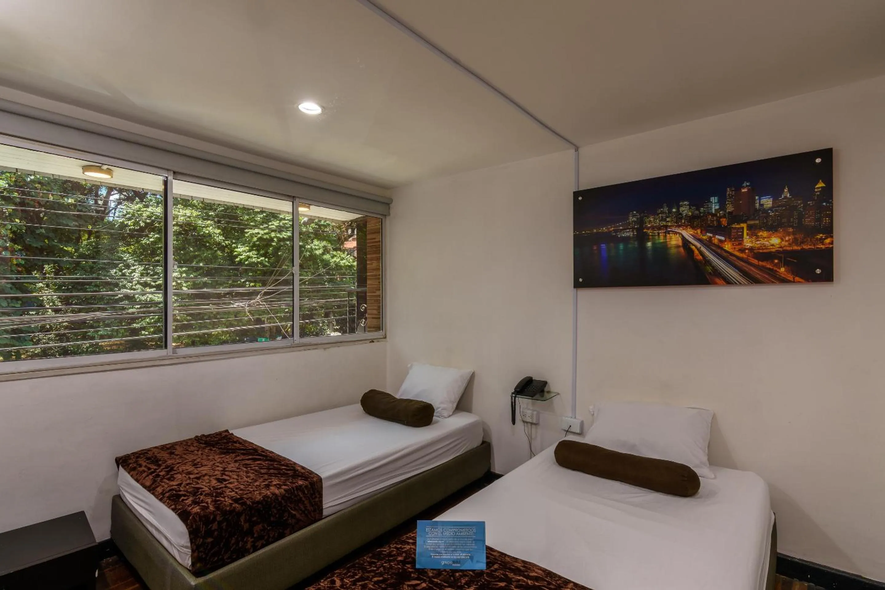 Bed in Hotel Sol del Estadio