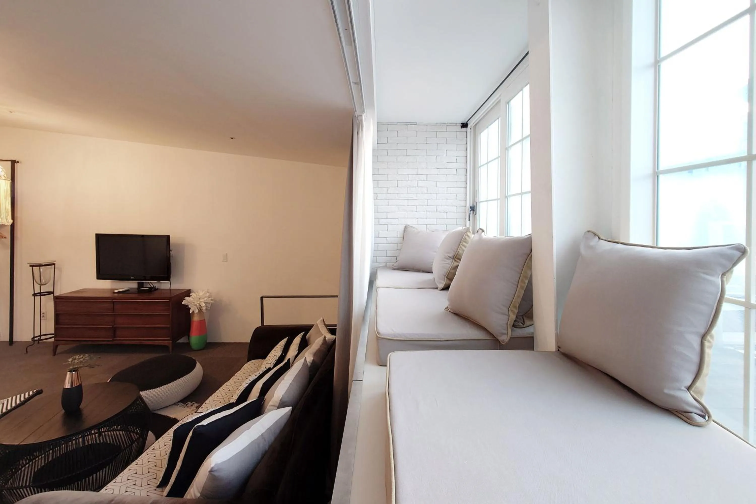 Seating area in Seoul Loft Apartments - SLA 7 Night Minimum