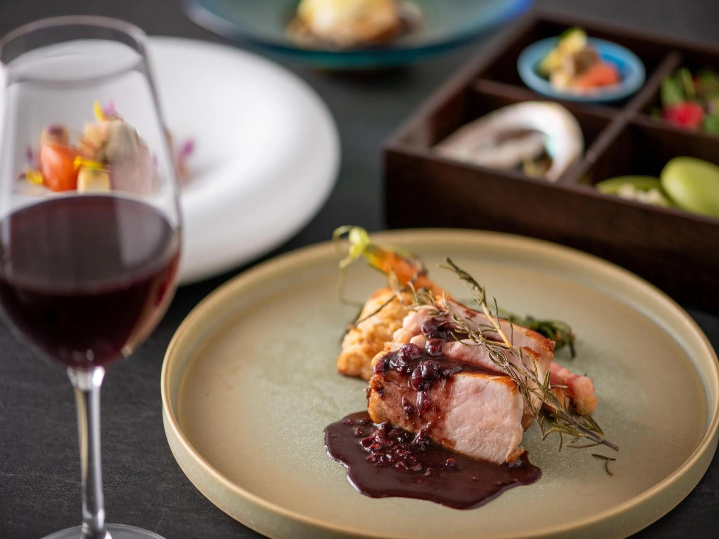 Food close-up in Izumigo AMBIENT Tateshina Hotel