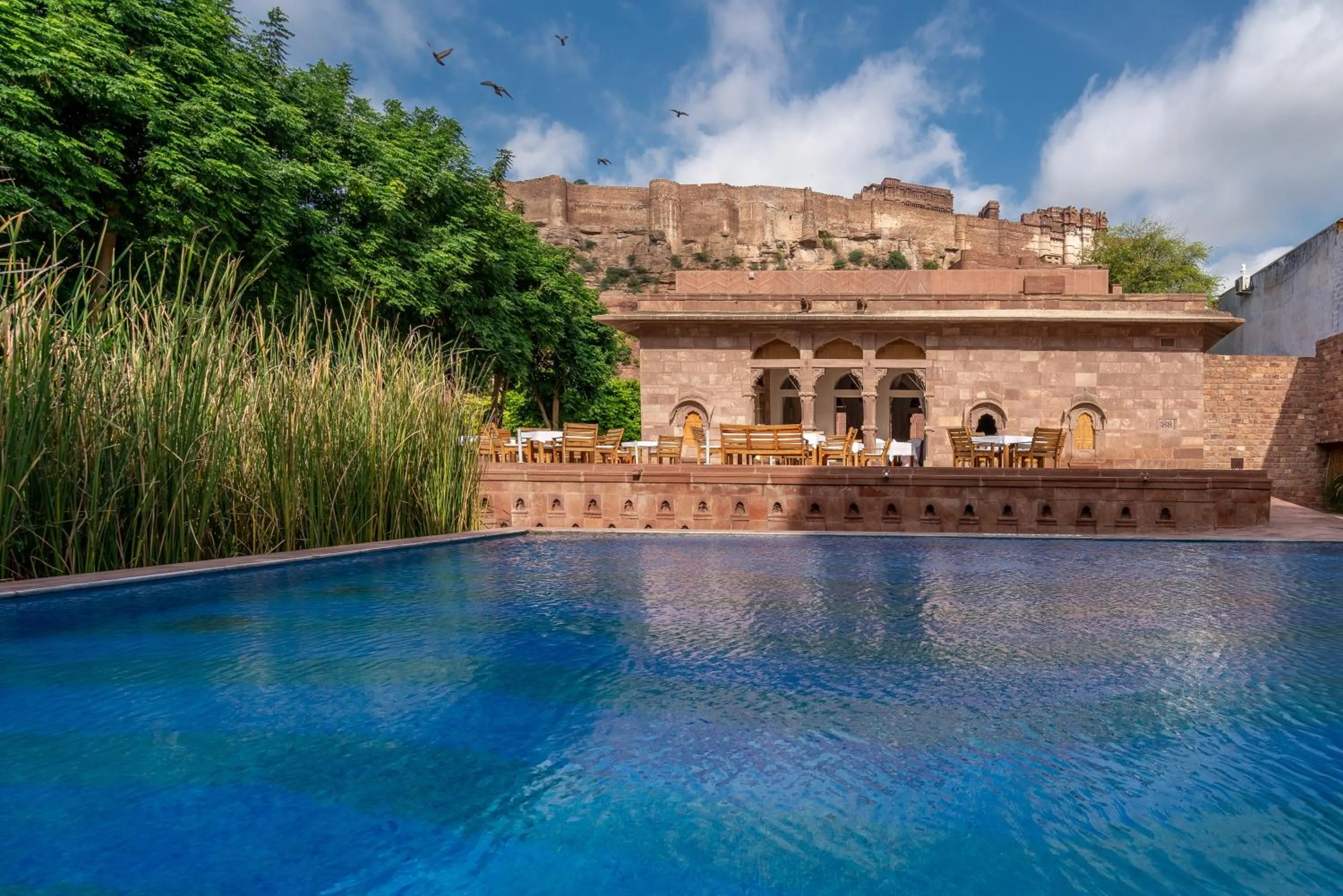 Swimming pool in RAAS Jodhpur