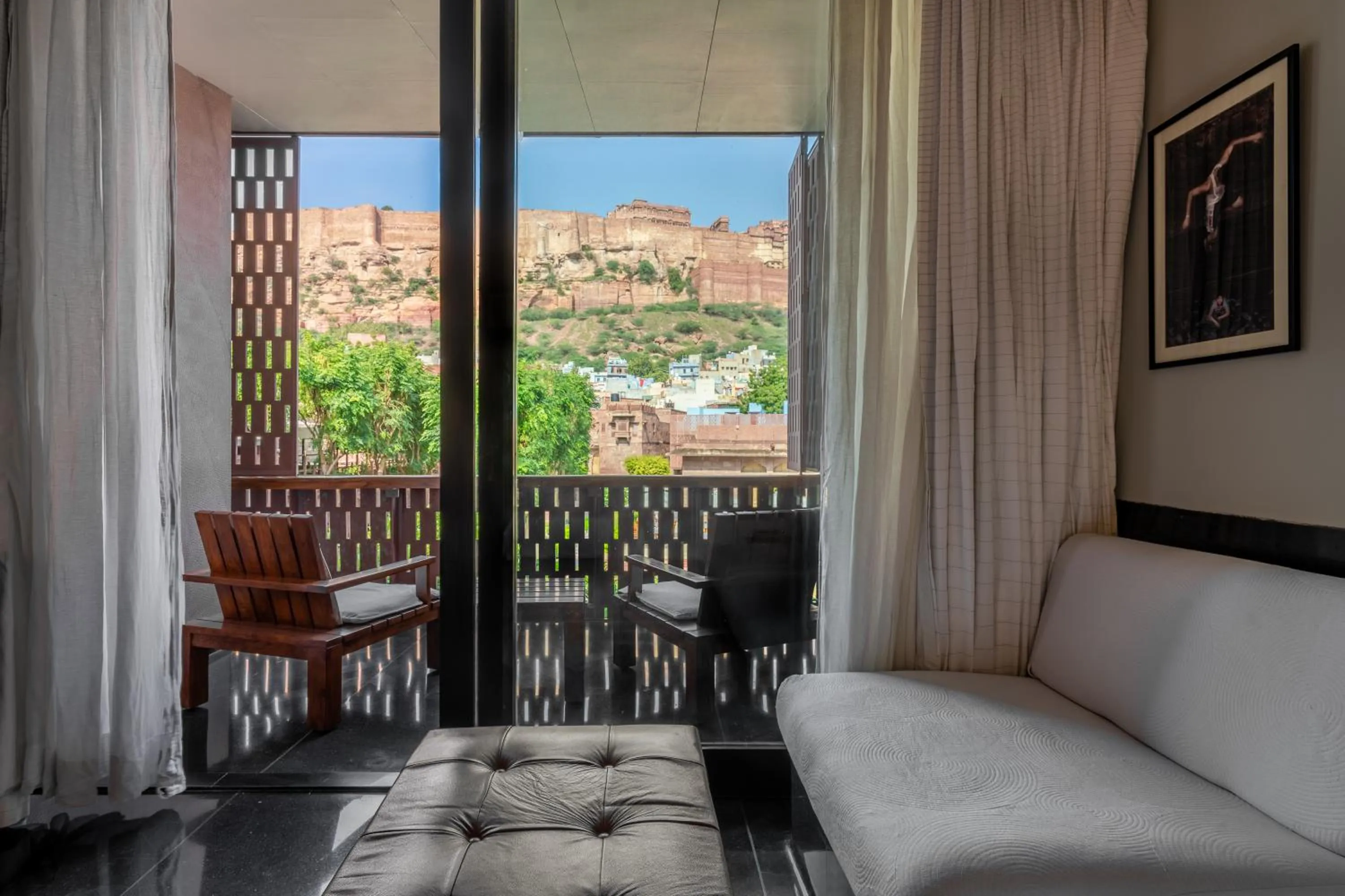 Seating area in RAAS Jodhpur