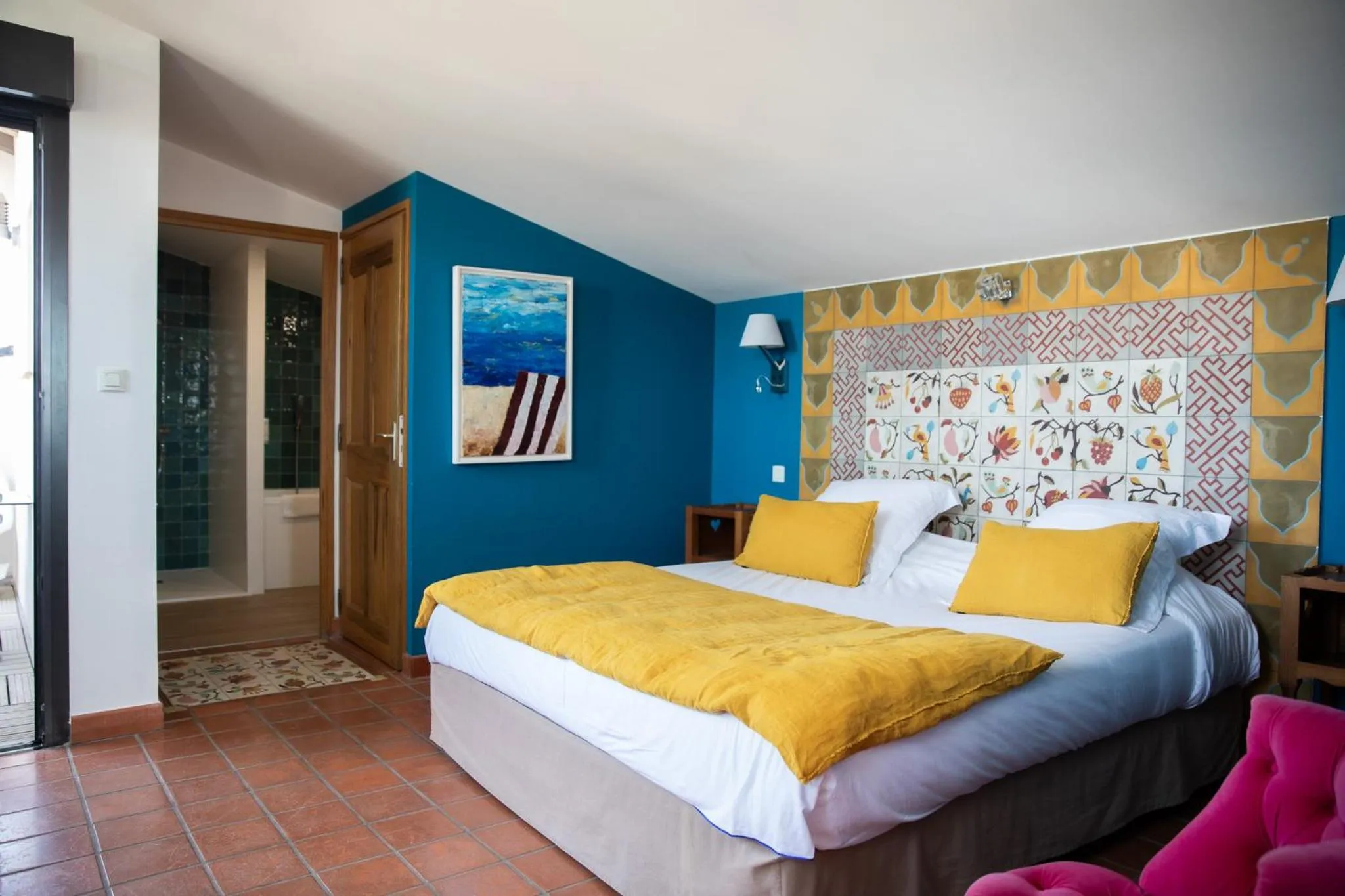 Bed in Oustau Camarguen Hôtel & Spa