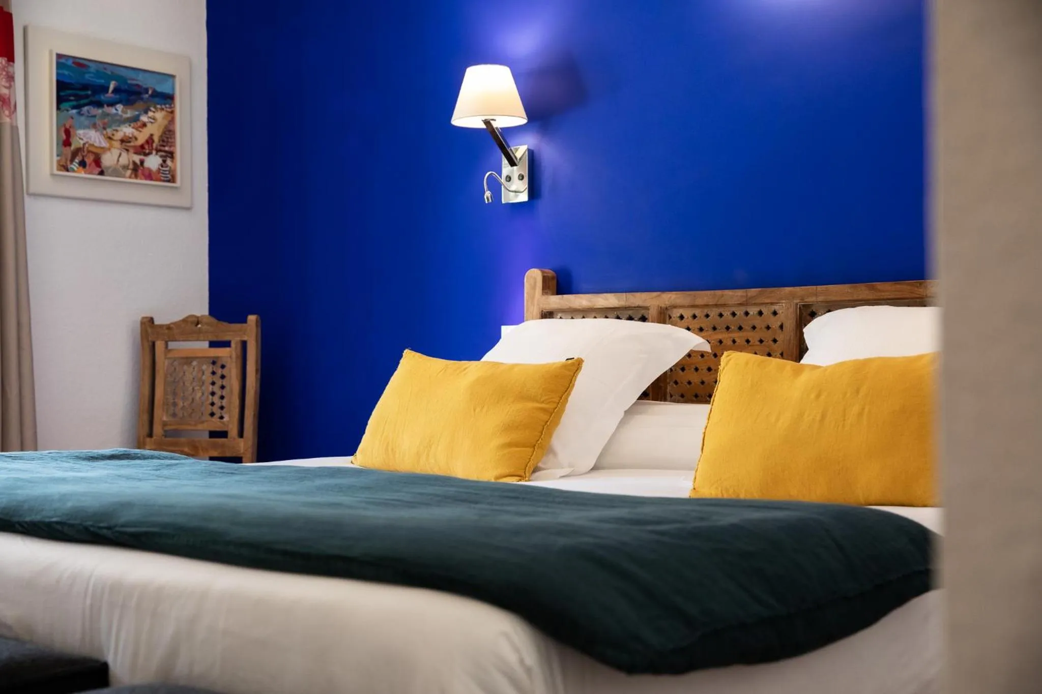 Bed in Oustau Camarguen Hôtel & Spa