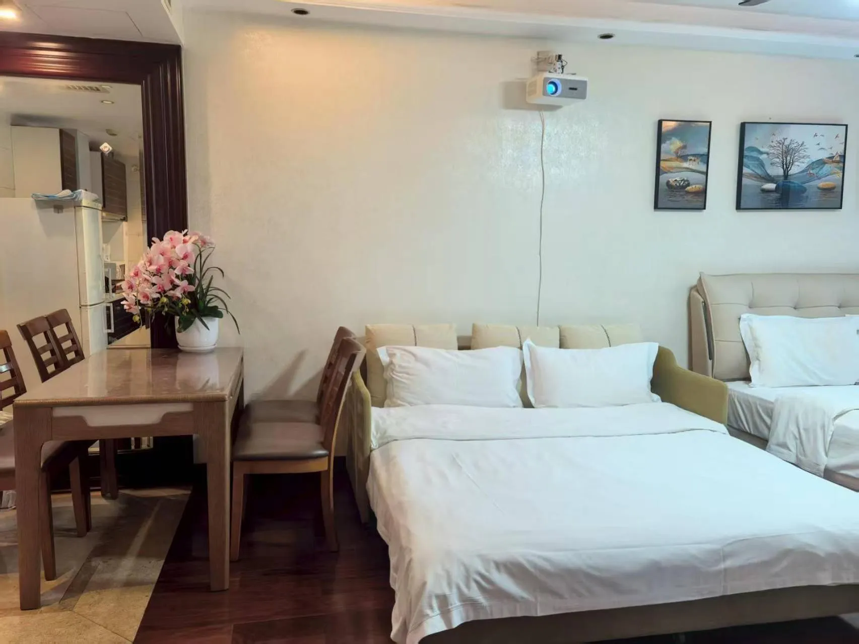 Bed in Yise Apartment Beijing Guomao CBD Branch