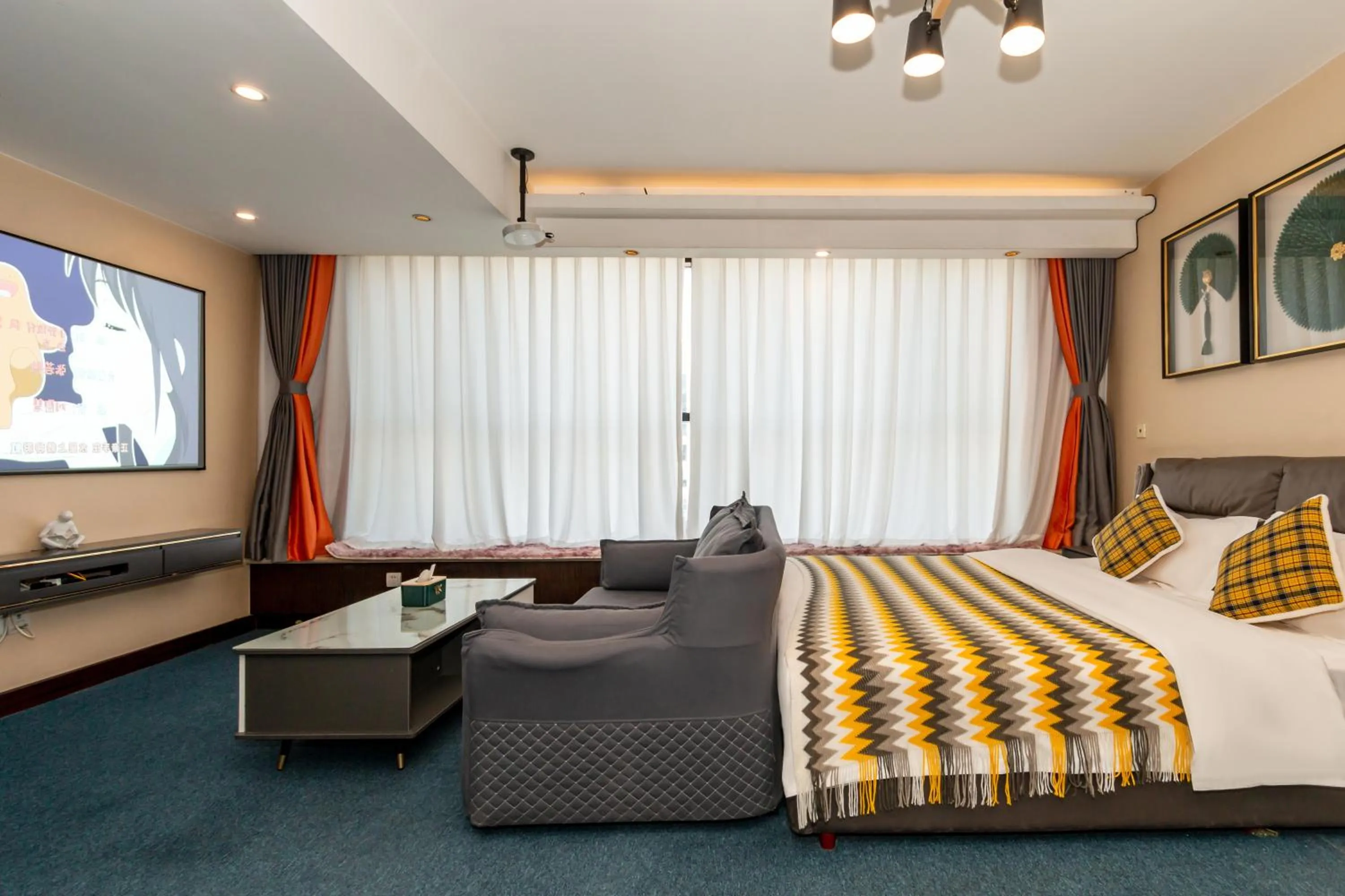 Bed in Yise Apartment Beijing Guomao CBD Branch