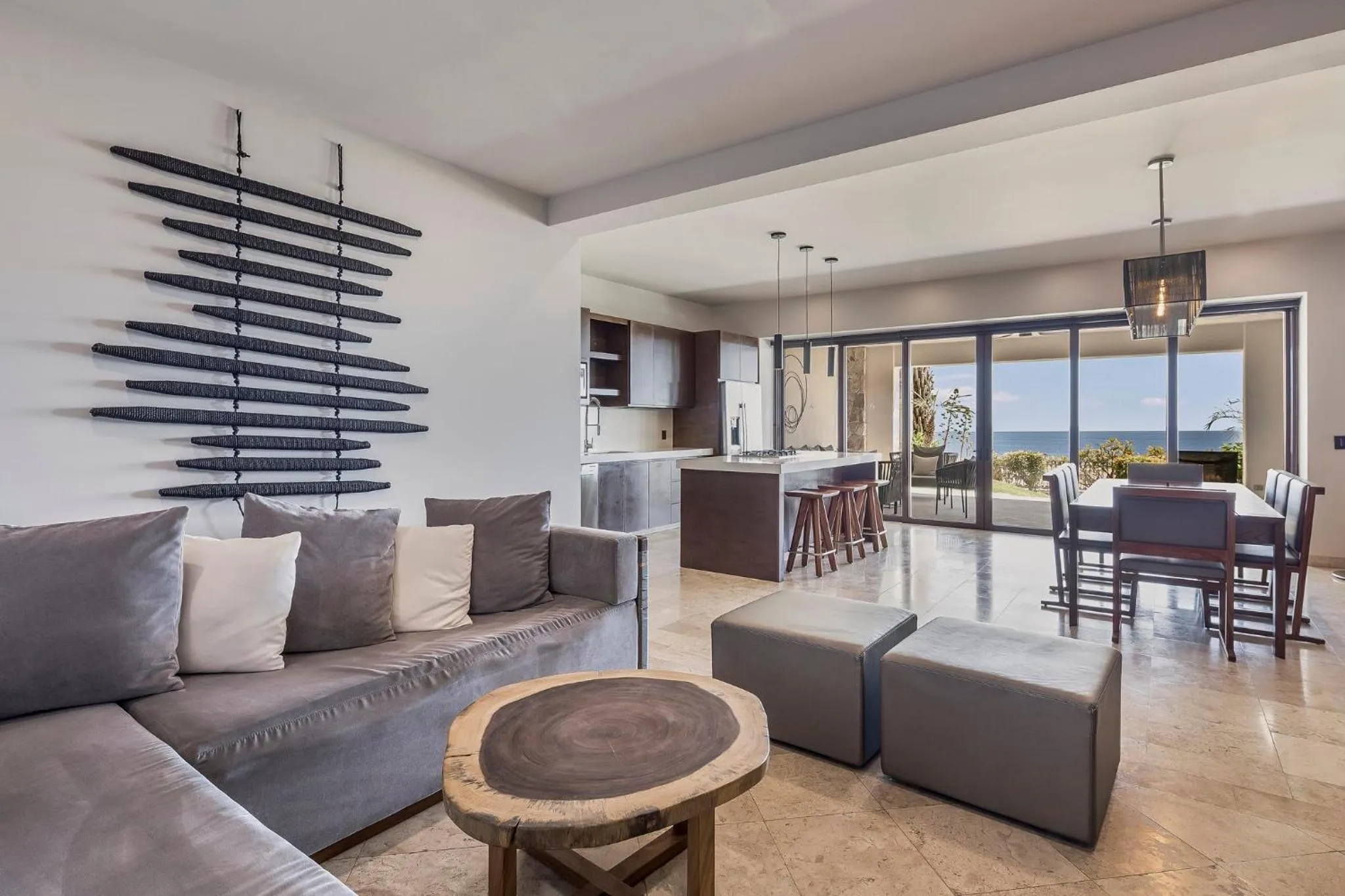 Living room in Live Aqua Private Residences Los Cabos