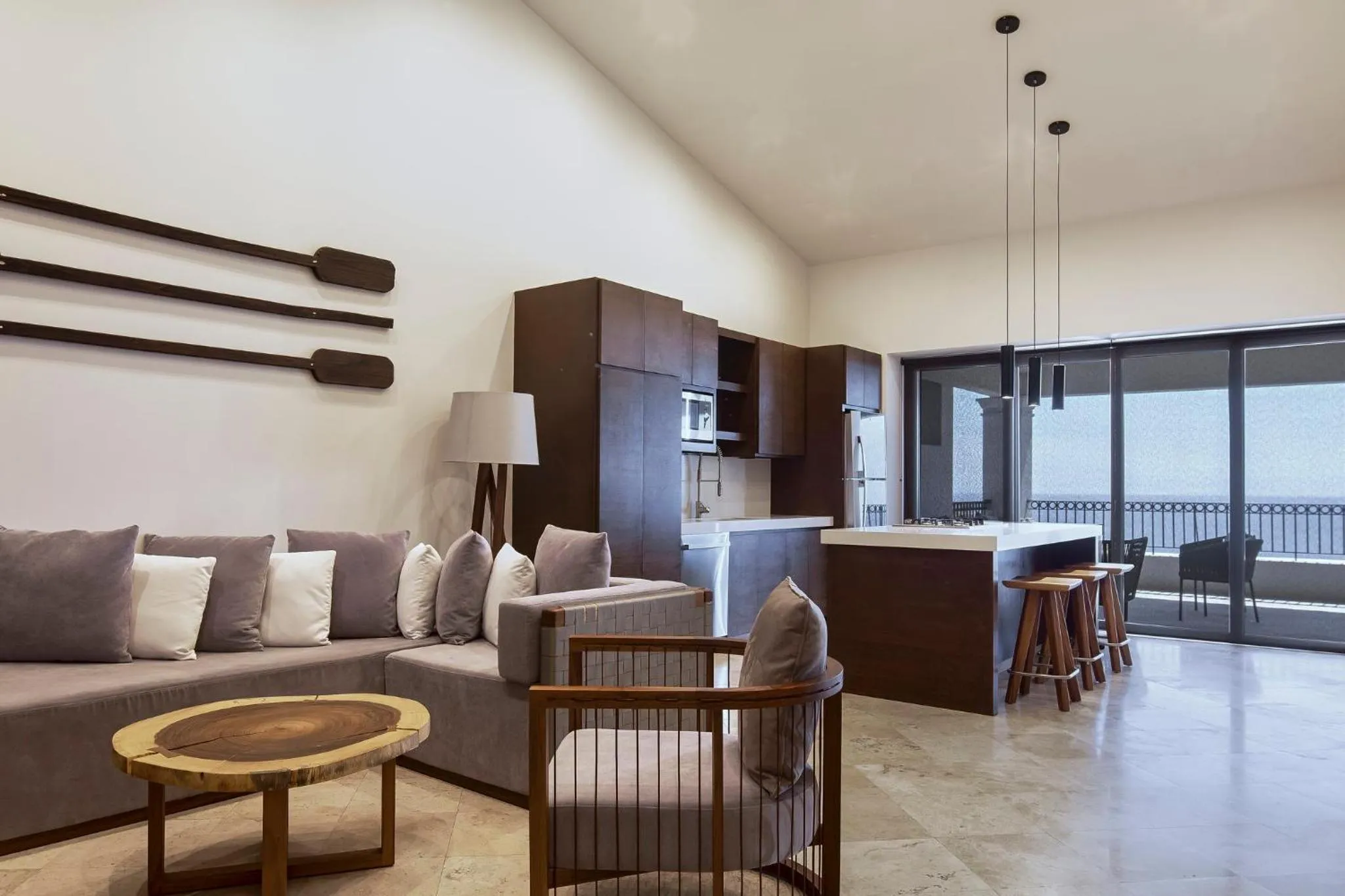 Living room in Live Aqua Private Residences Los Cabos