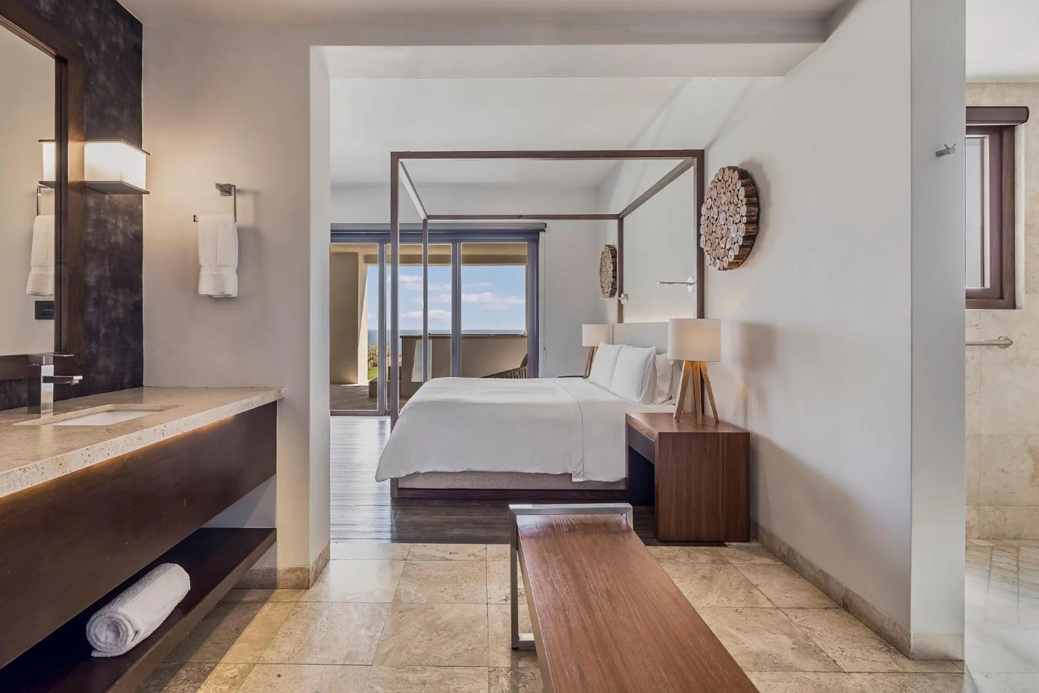 Bedroom, Bed in Live Aqua Private Residences Los Cabos