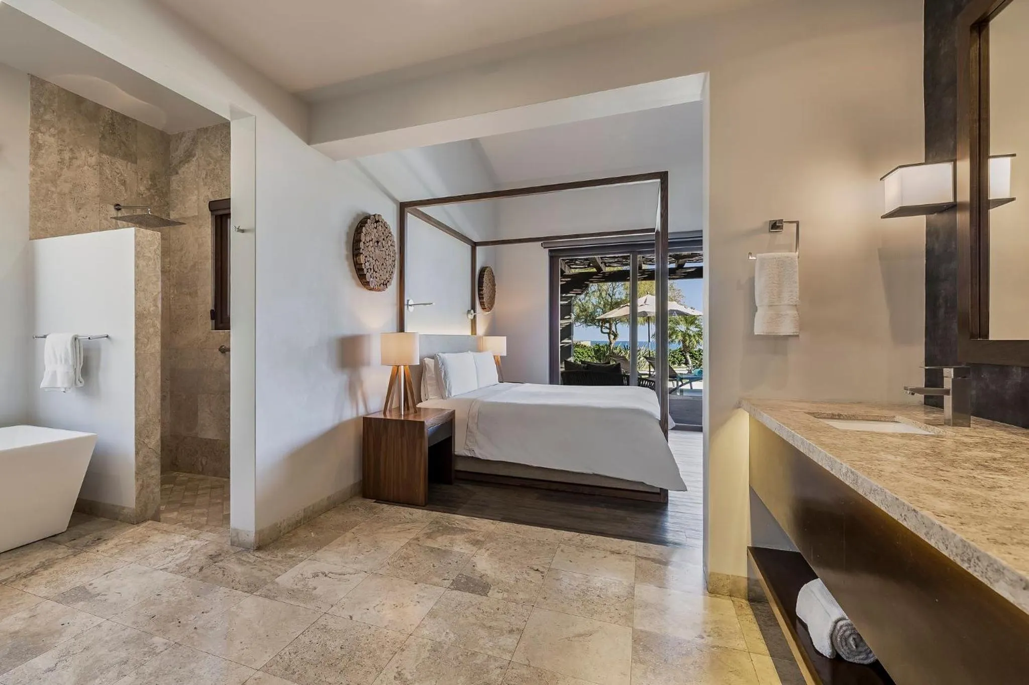 Bedroom, Bed in Live Aqua Private Residences Los Cabos