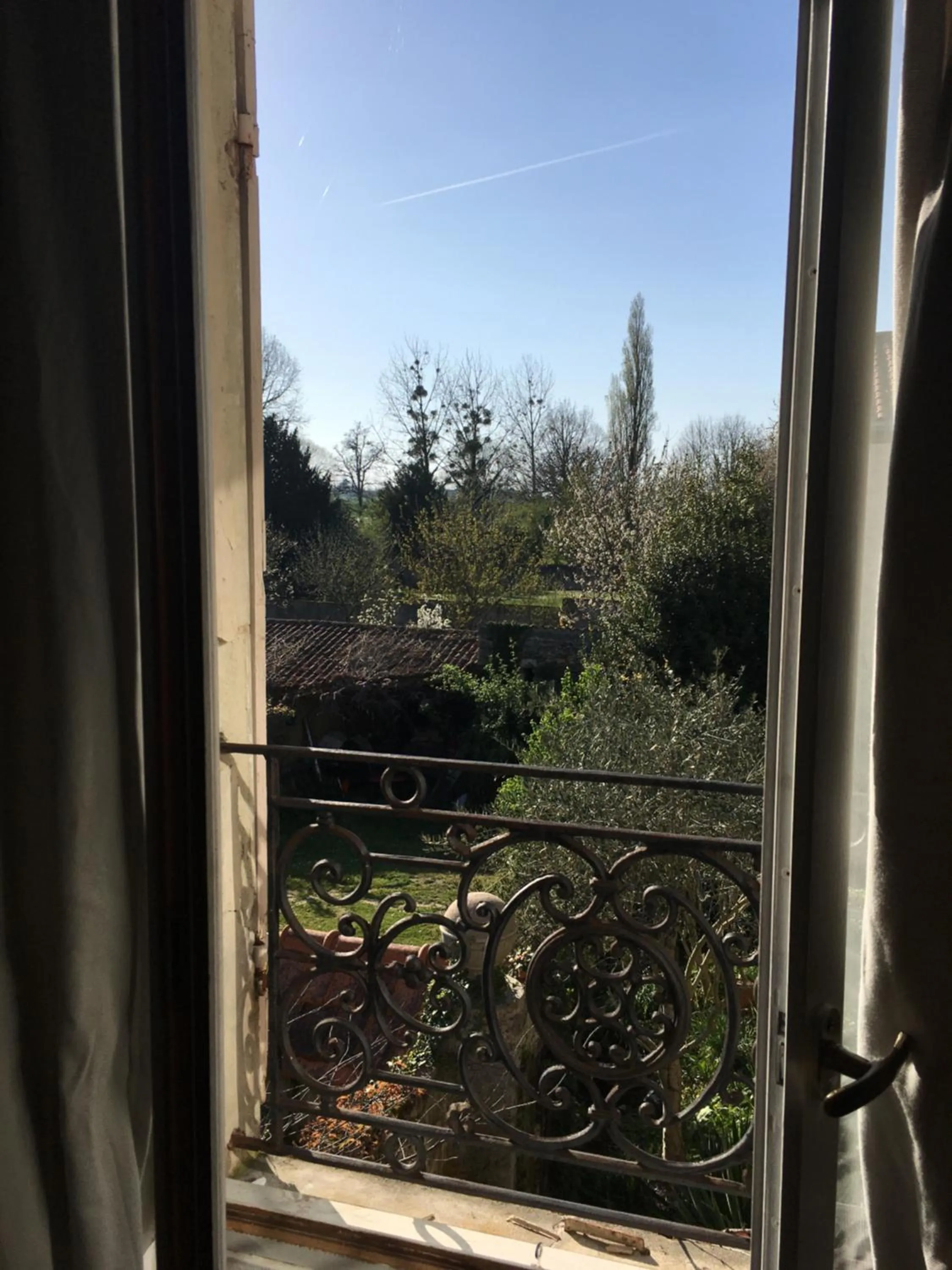 Garden view in La Maison Haute