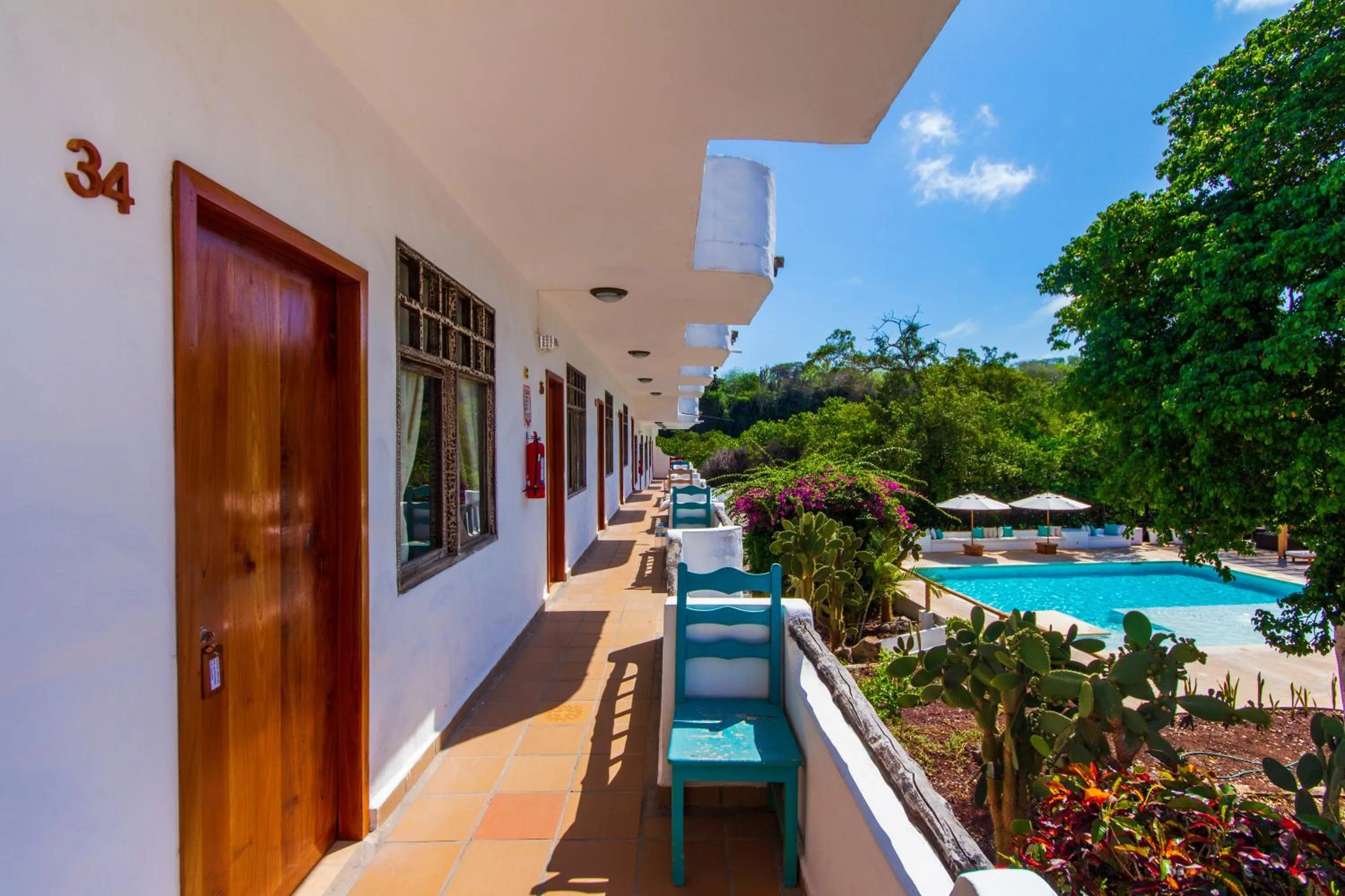 Pool view in Hotel Fiesta