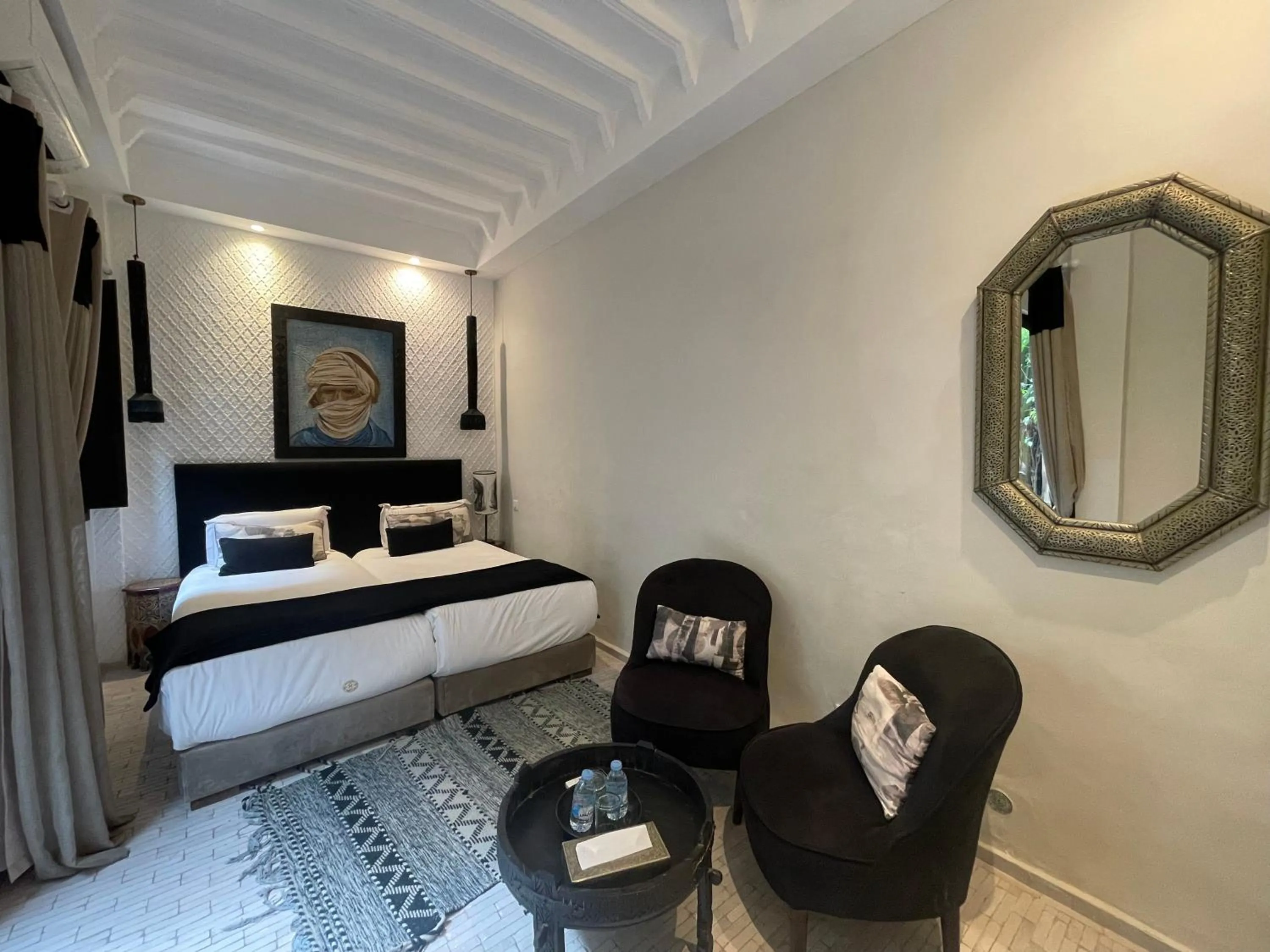 Bed in Riad Al Rimal & Spa