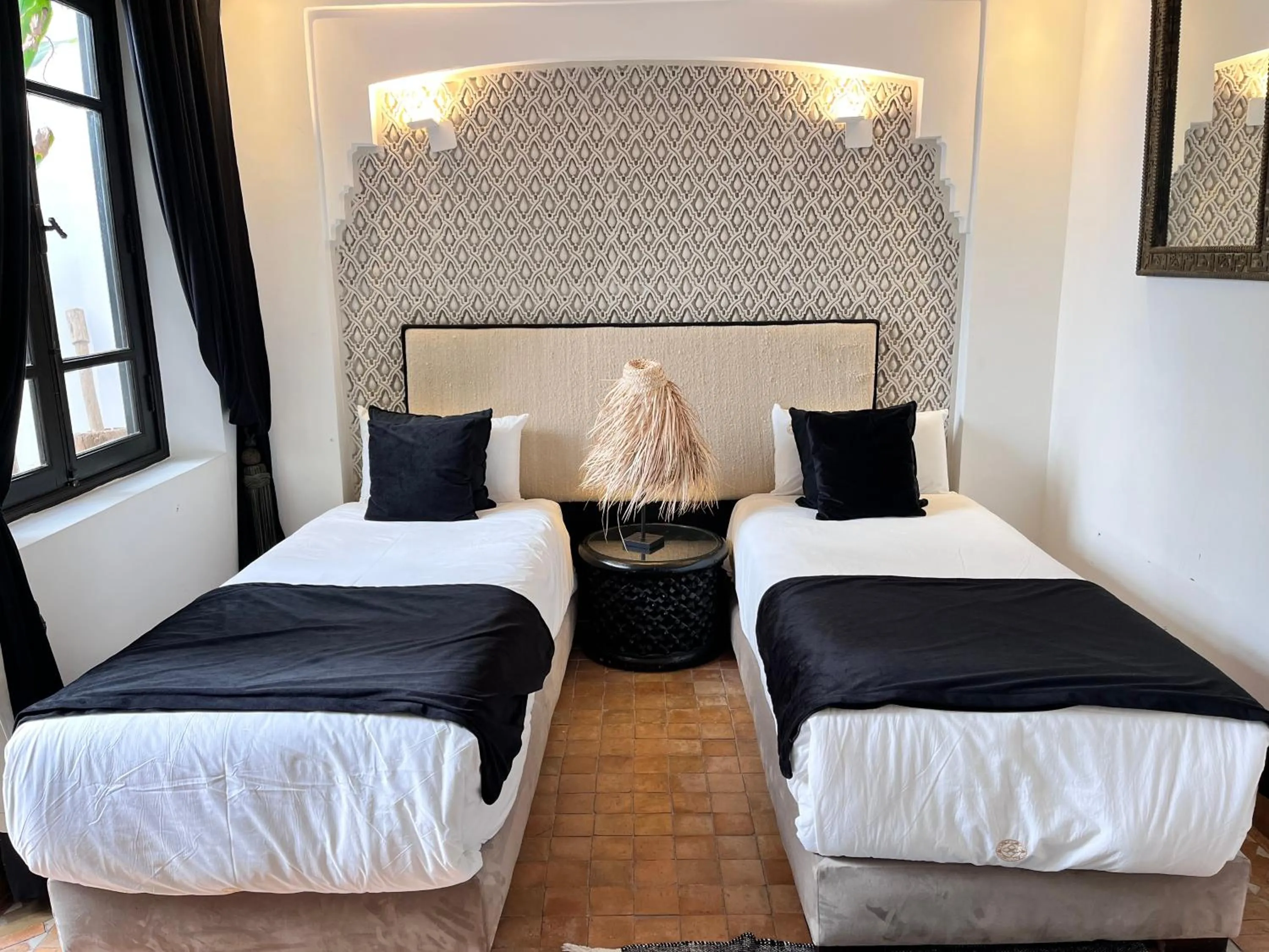 Bed in Riad Al Rimal & Spa